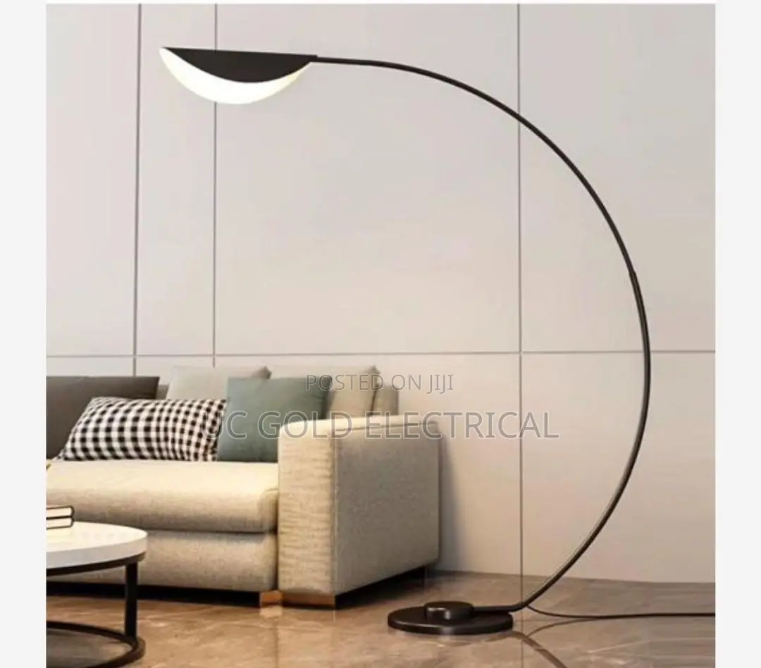 Living Room Corner Modern Large Floor Lamp Hotel Home Black