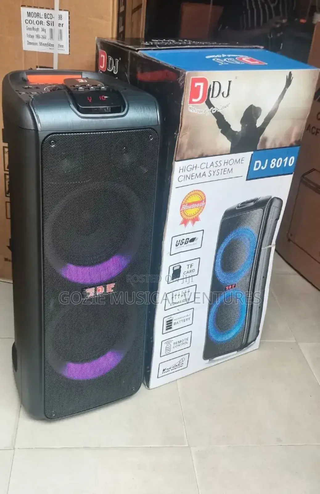 Dj 8010 Portable Party Speaker.