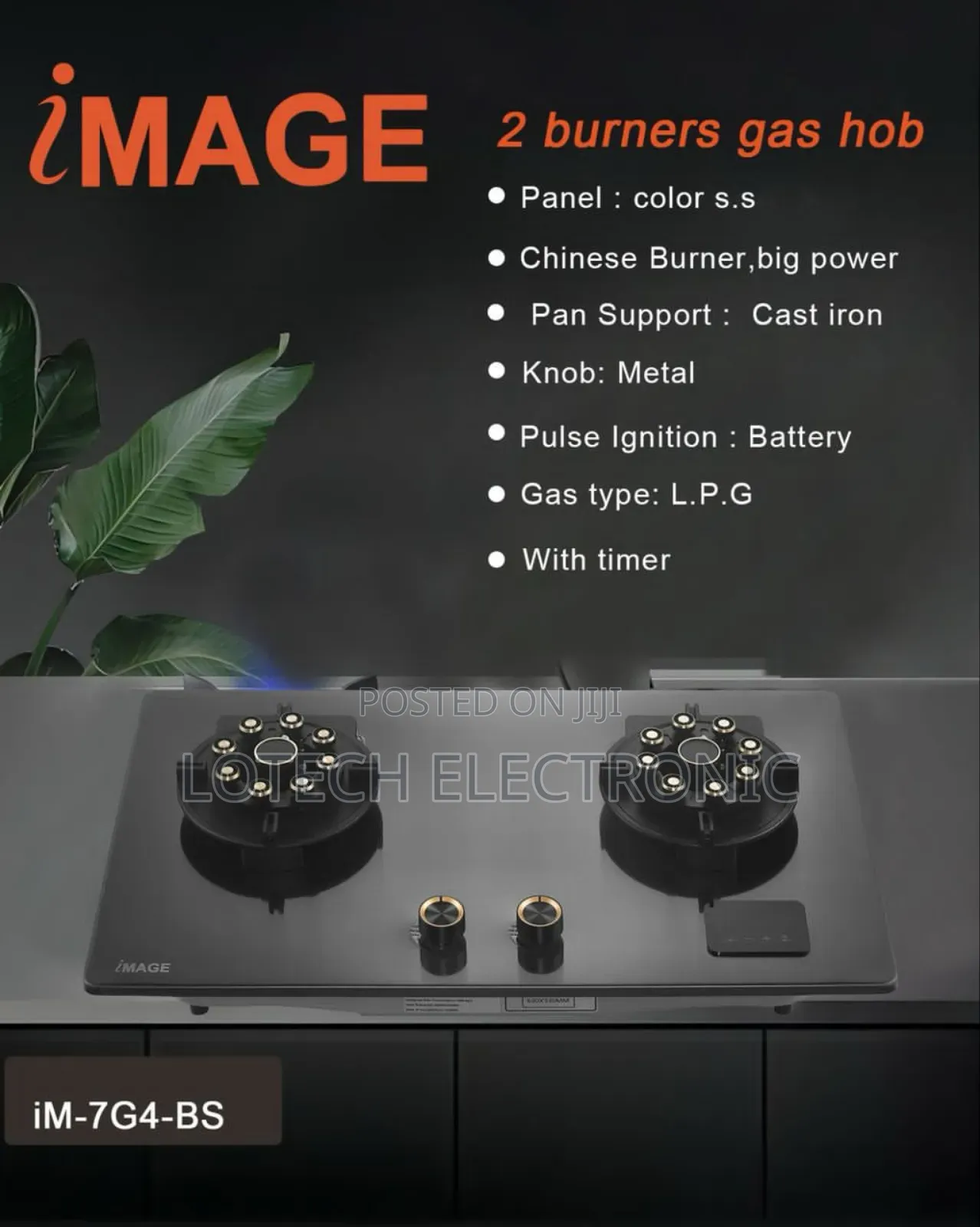  Im-7g4-Bs 7-Burner Gas Cooker – Powerful Stylish!