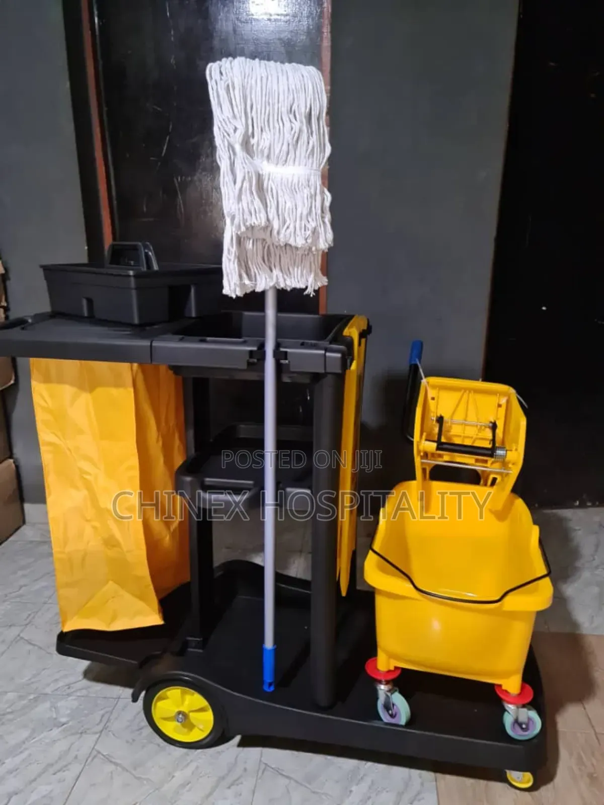 Complete Janitor Cleaning Trolley For Hotels Apartments Factories Etc