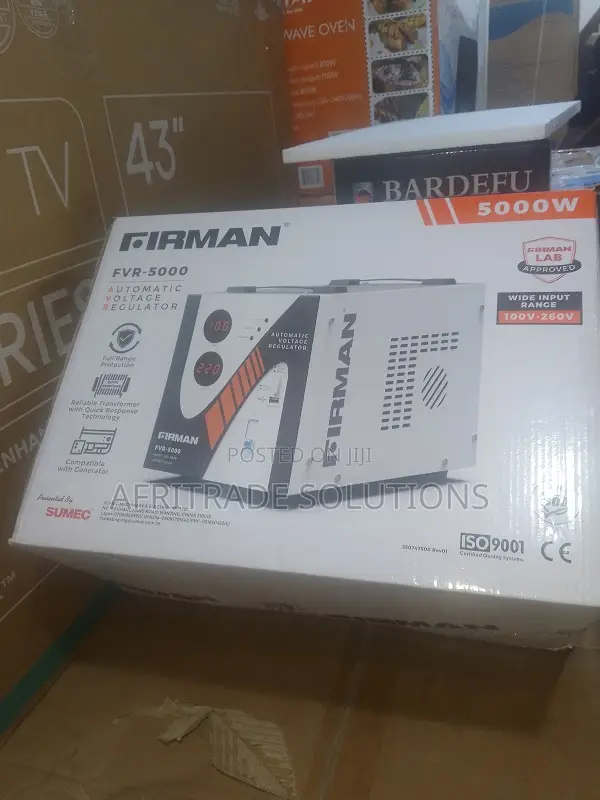 Firman 5000 W Freestanding Power Stabilizer With Led Display