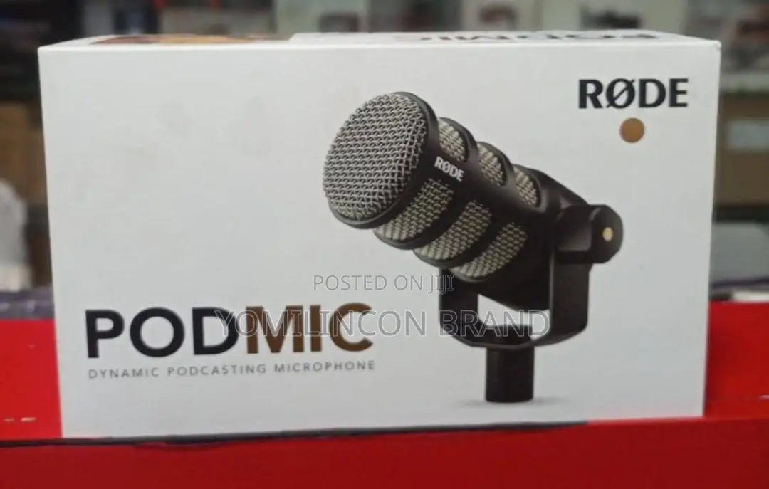 Rode Podmic Cardioid Dynamic Broadcast Microphone, Black