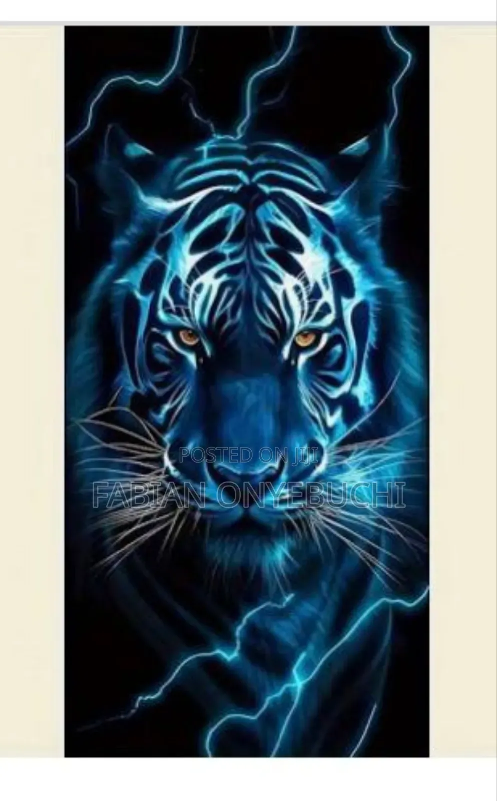 Tiger Window Piller Sticker