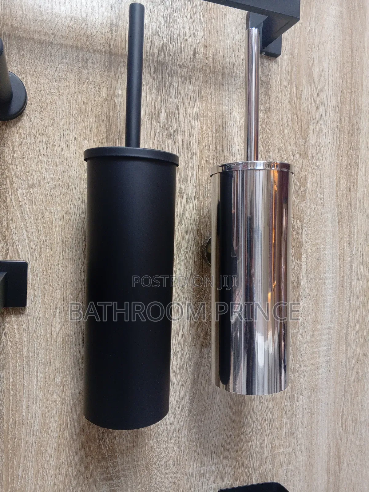 Quality Black and Chrome Toilet Brush
