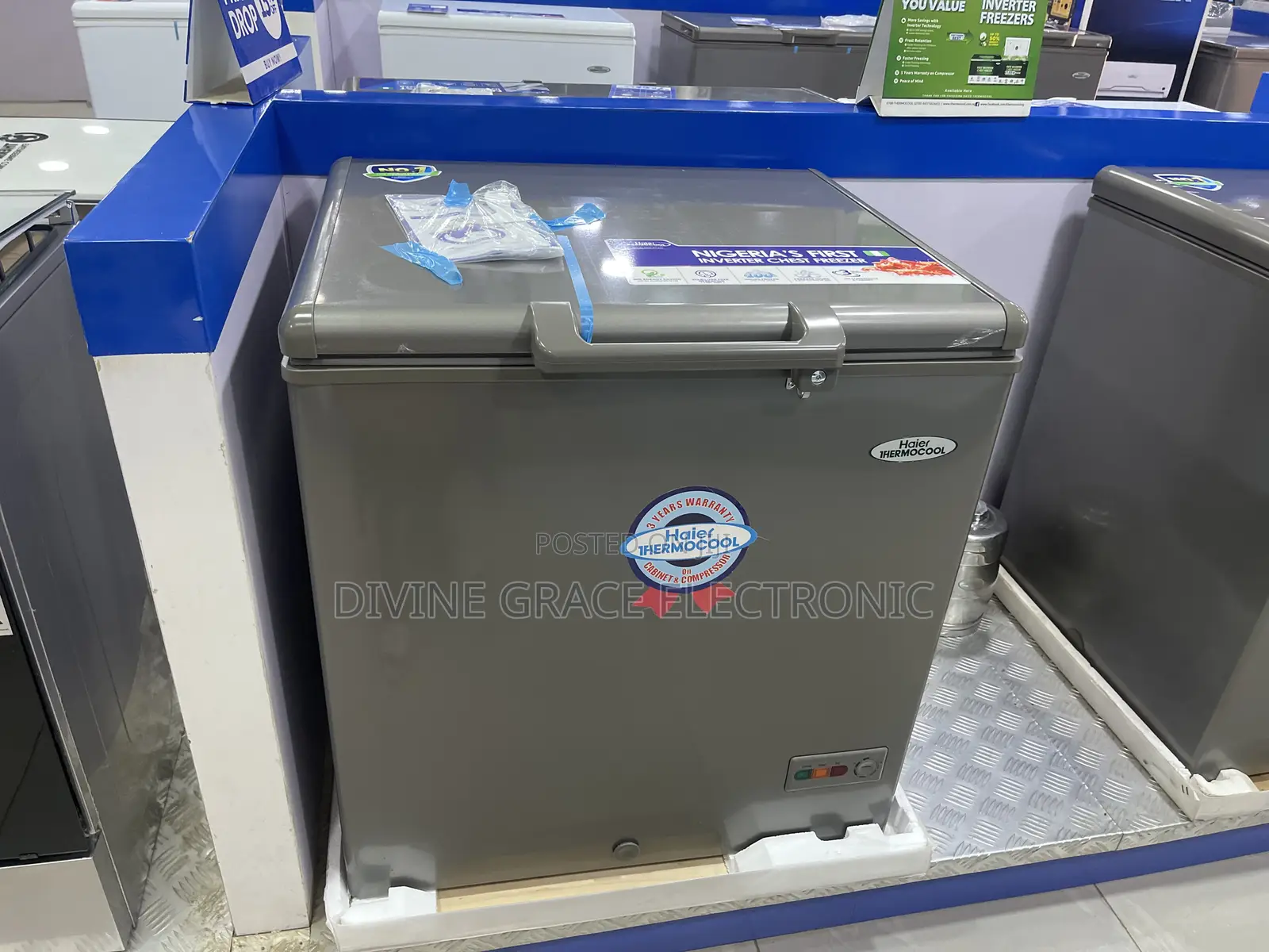 219 Litres Haier Thermocool Silver Colour Freezer