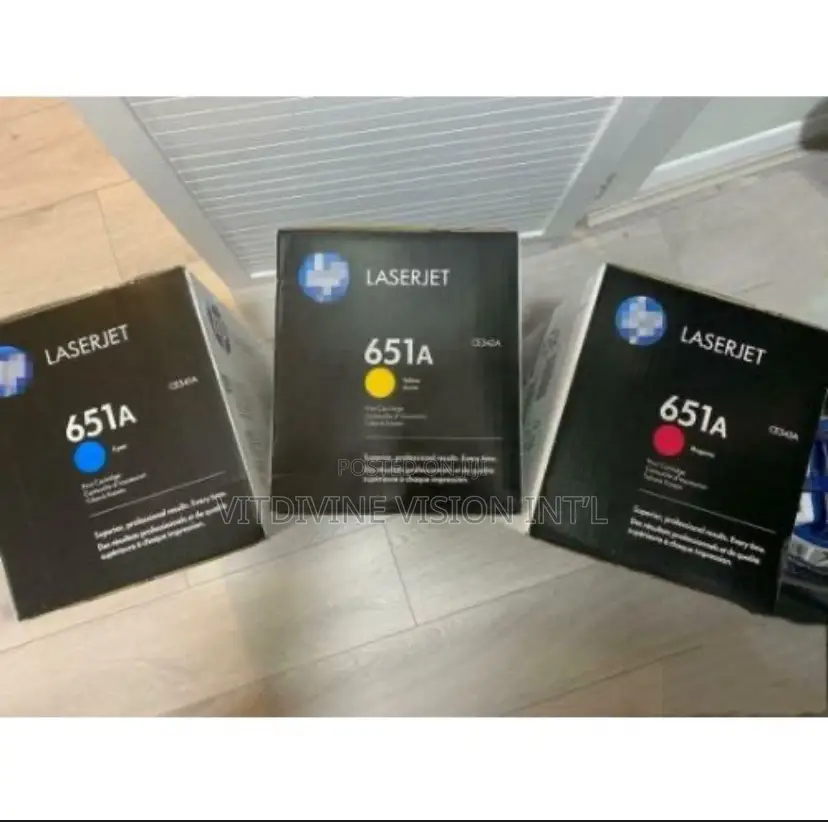 Hp 651a Toner Magenta,Cyan,Yellow Black
