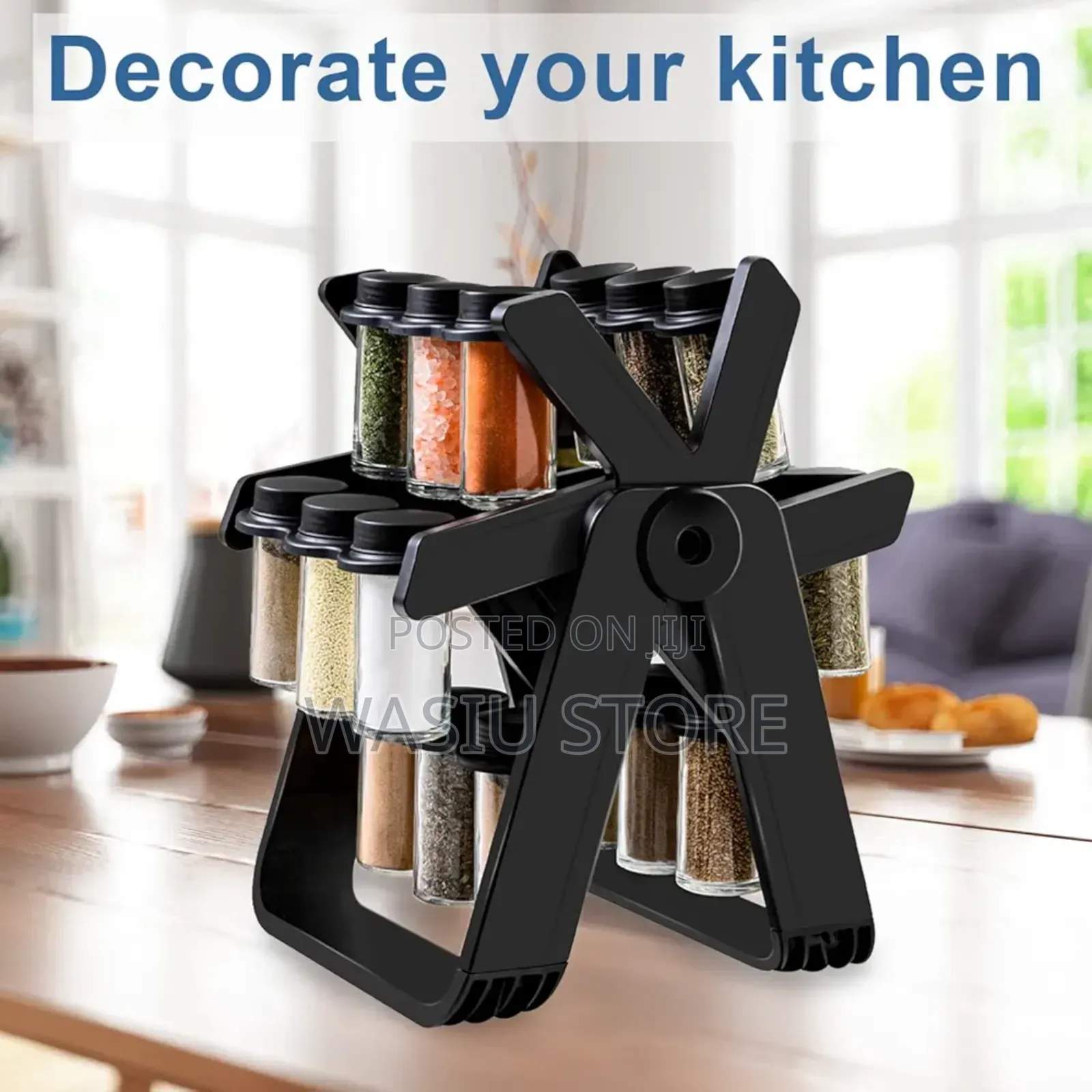 Rotating Spice Rack Organizer