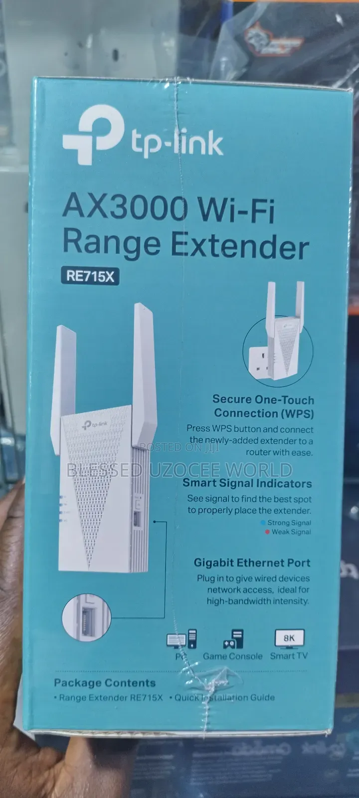Tplink Re715x Wifi6 Dual Band Range Extender Ax3000 Easymesh