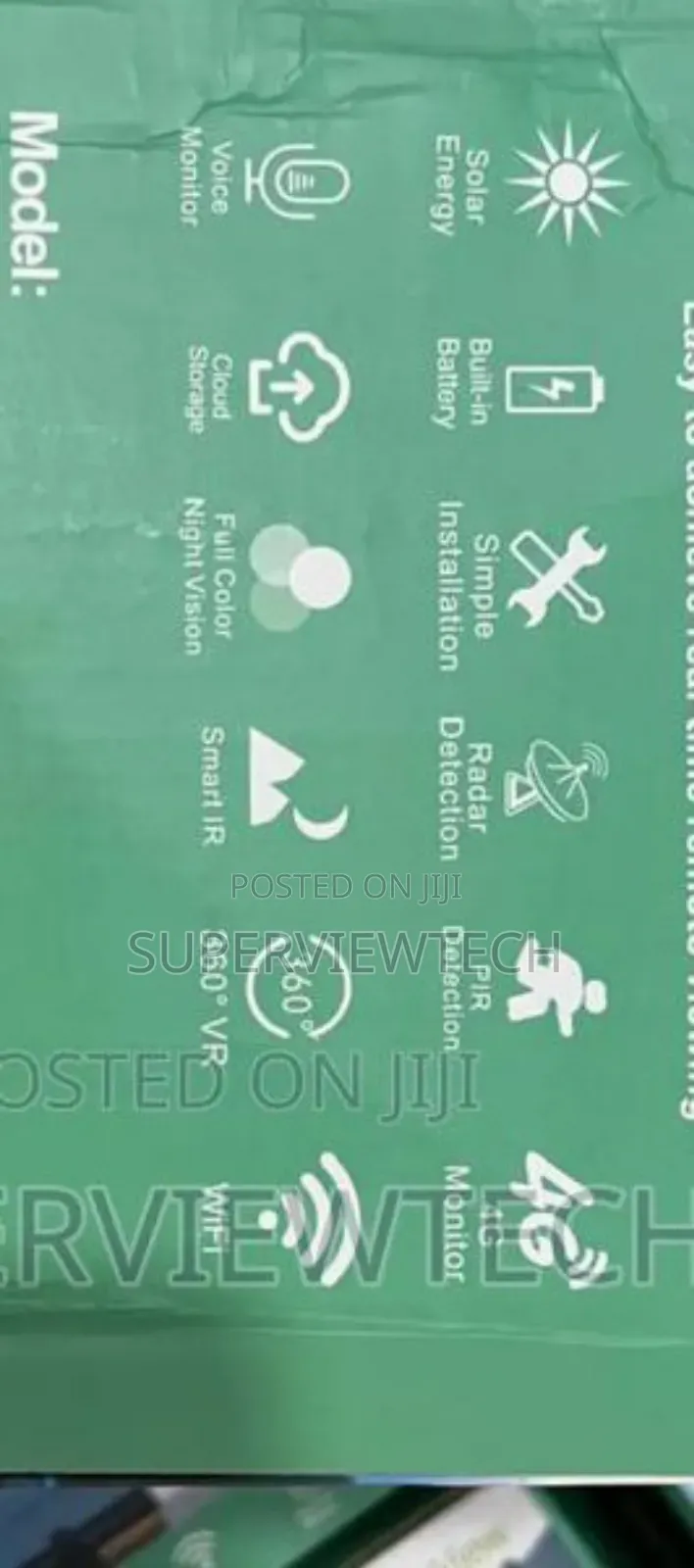 Solar Powered CCTV 4g Camera