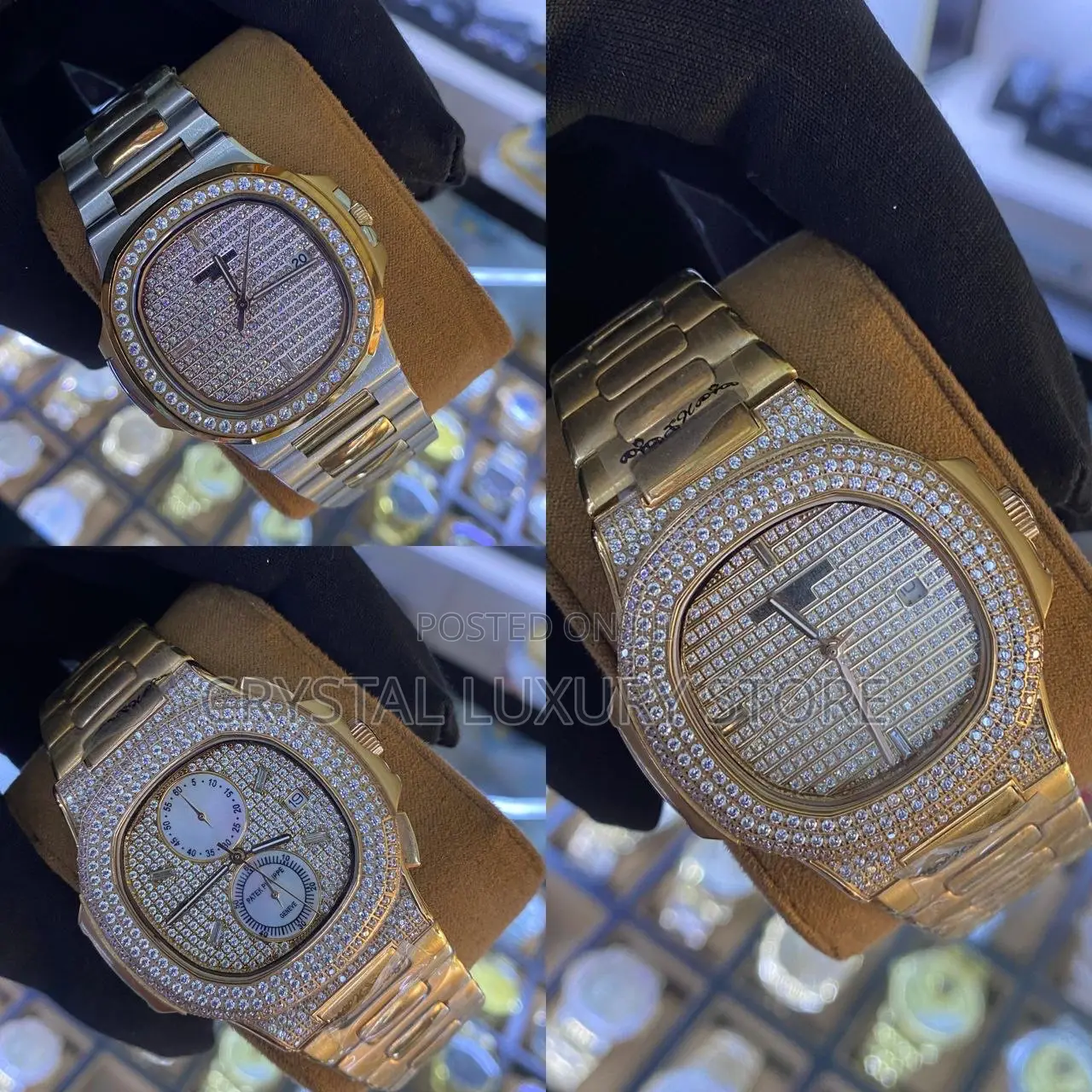 Patek Philippe Quality Luxury Men Chain Strap Wristwatch