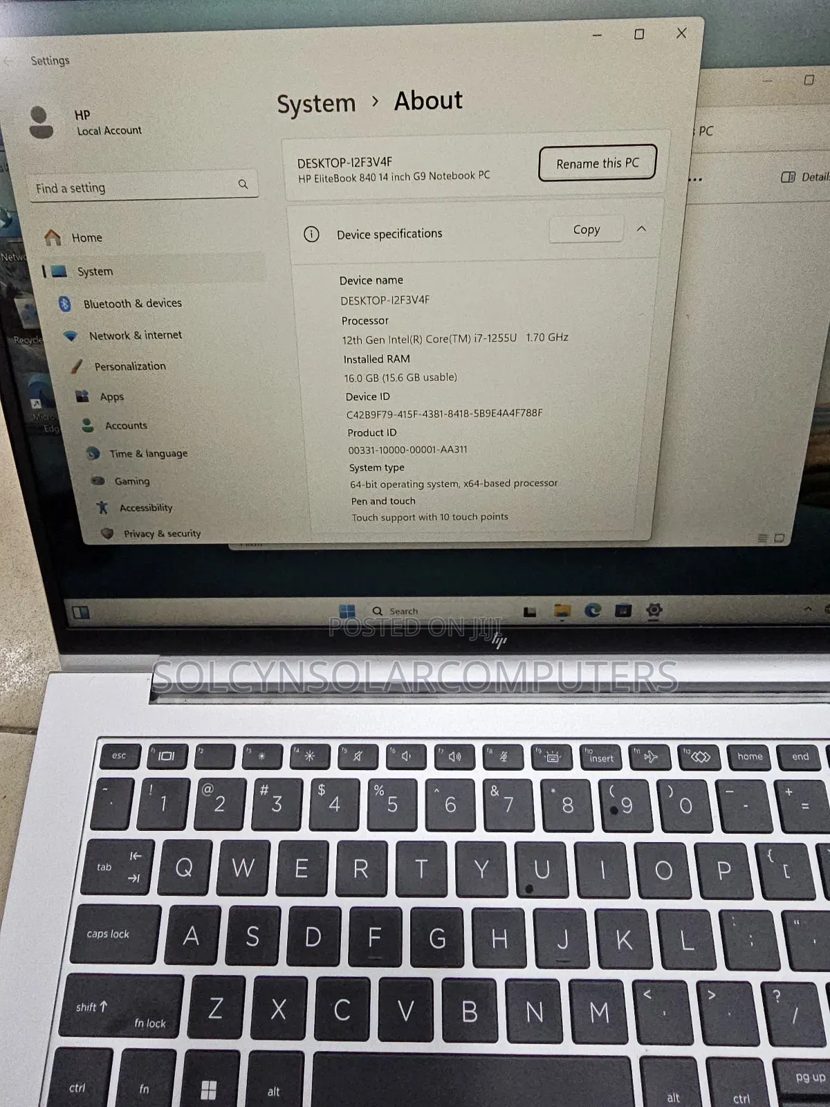 Laptop HP EliteBook 840 G9 16GB Intel Core I7 SSD 512GB