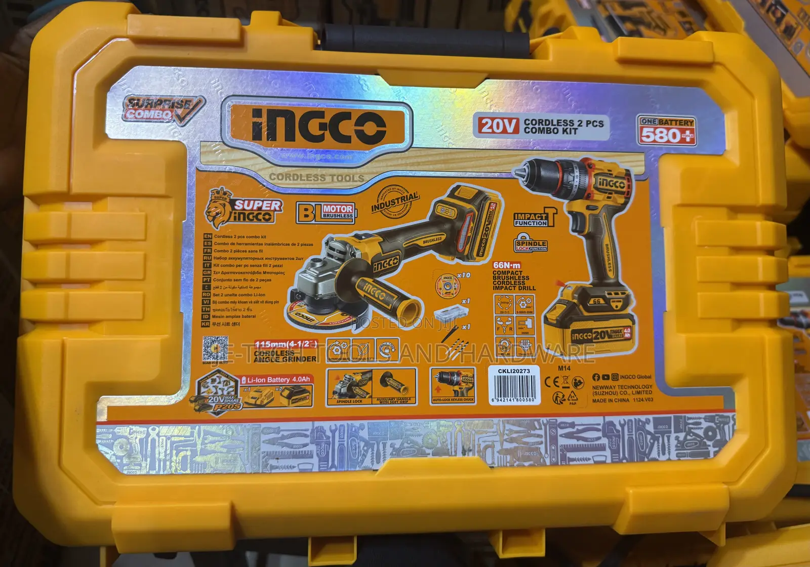 Ingco 20v Cordless Grinder Drill