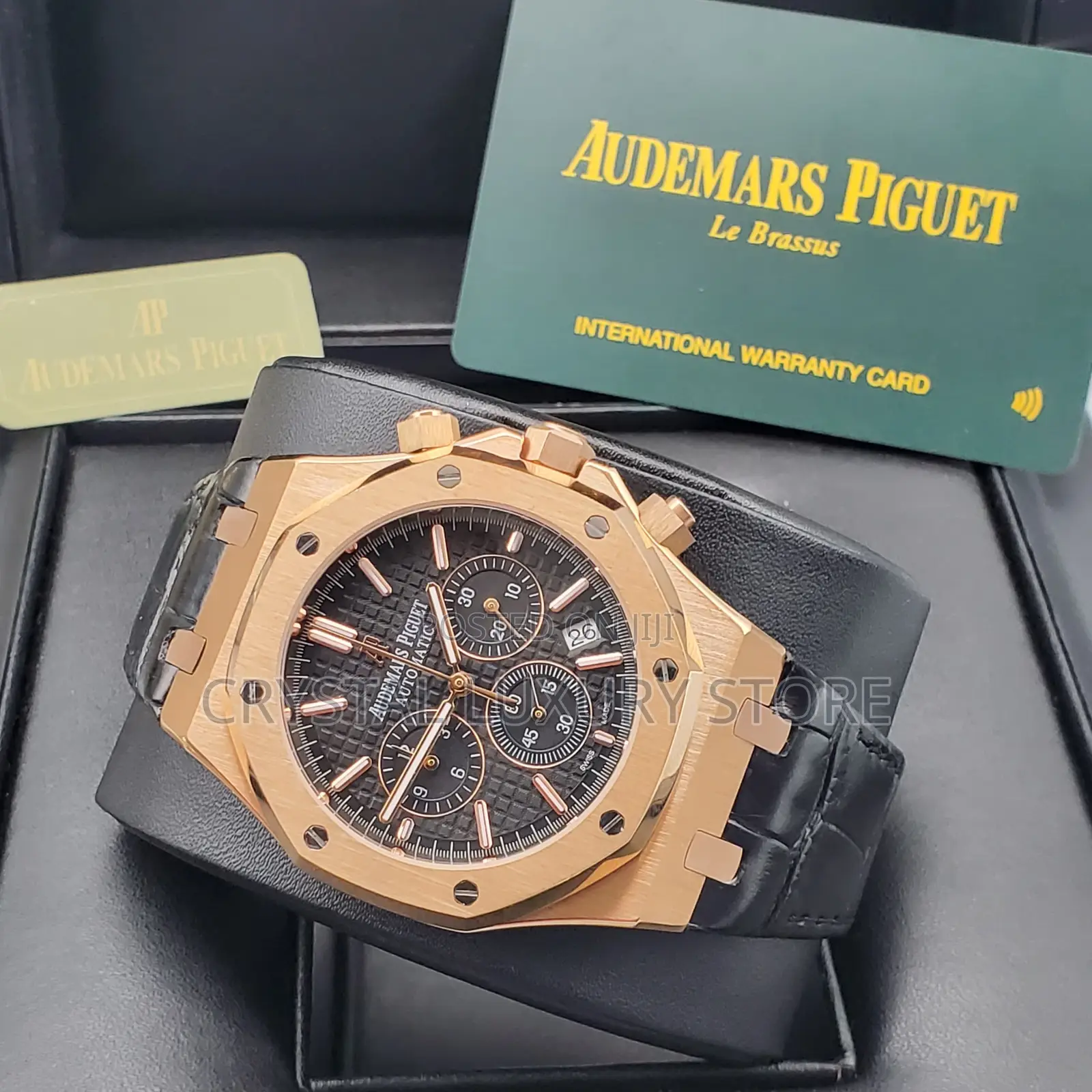 Audemars Piguet Quality Luxury Genuine Leather Wristwatch