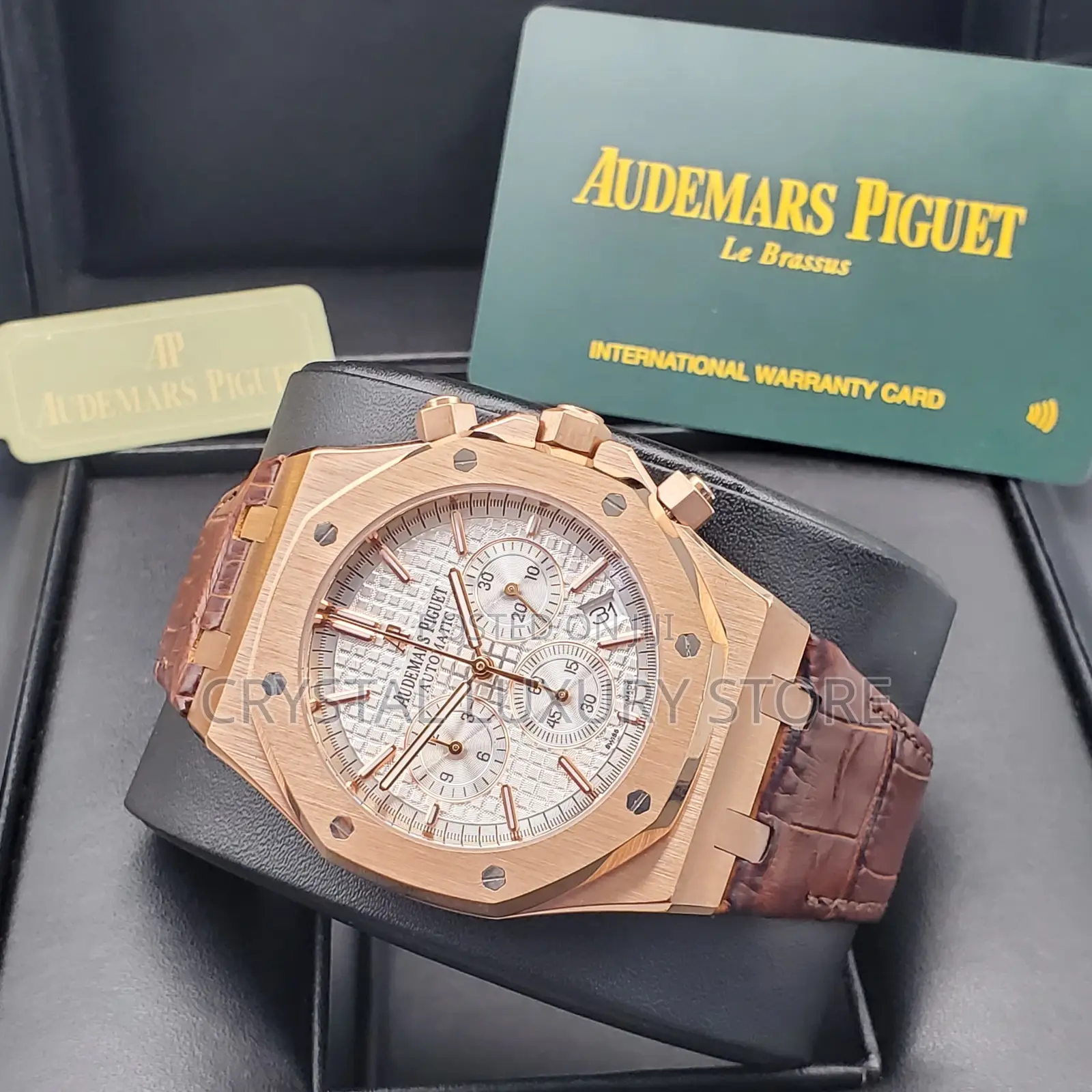 Audemars Piguet Quality Luxury Genuine Leather Wristwatch