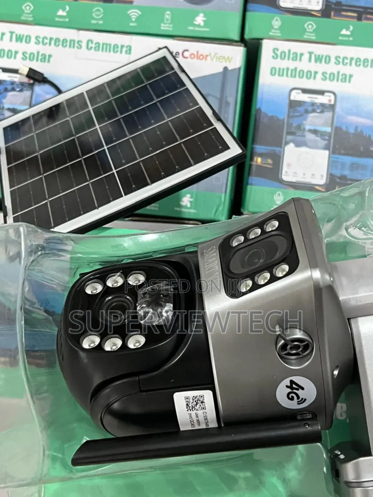 Dual Lens Wireless Solar CCTV Camera