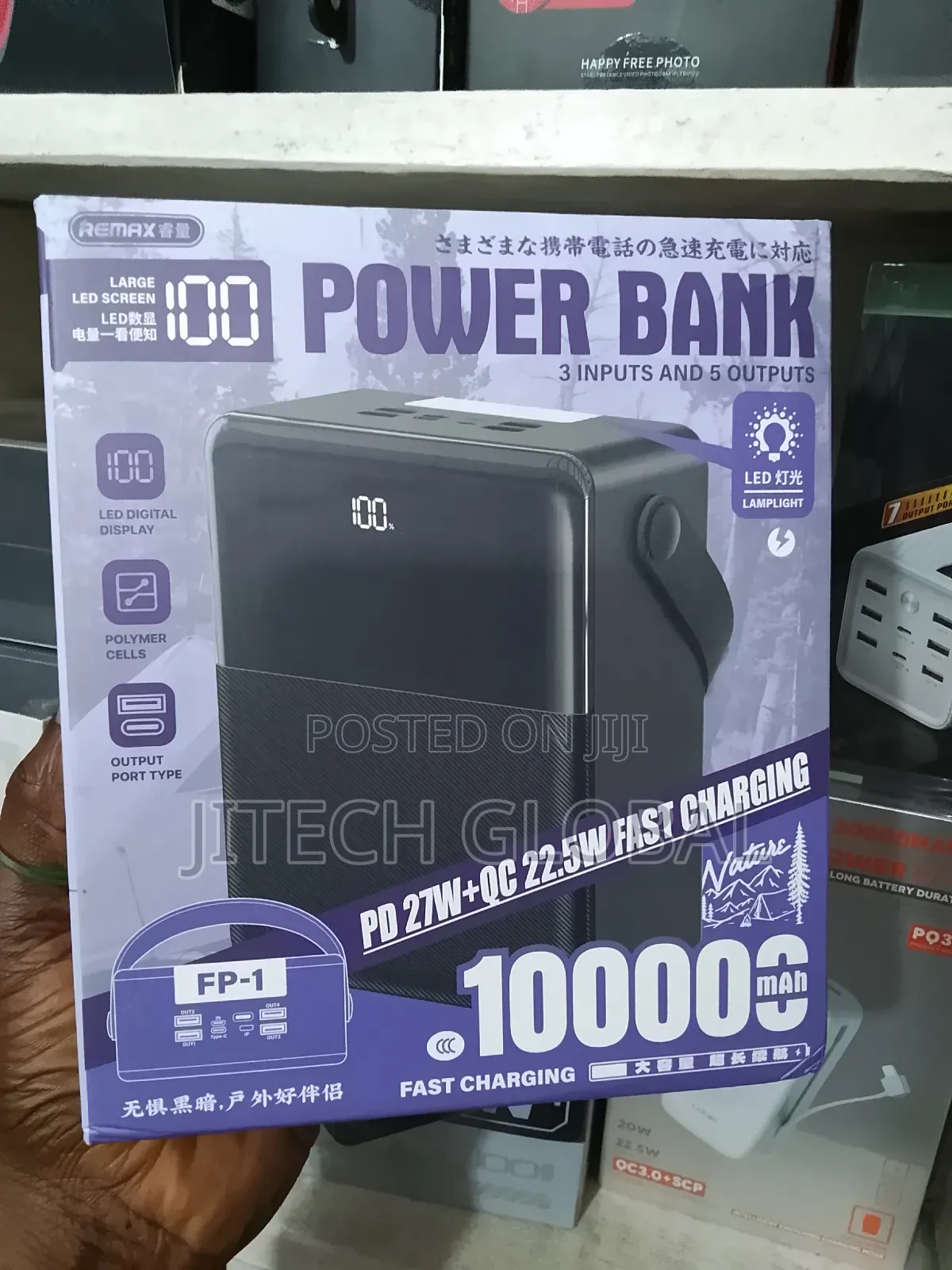 Remax-Fp-1- 100000mah- Piloteer Series 27w+22.5w Pd+Qc Fast