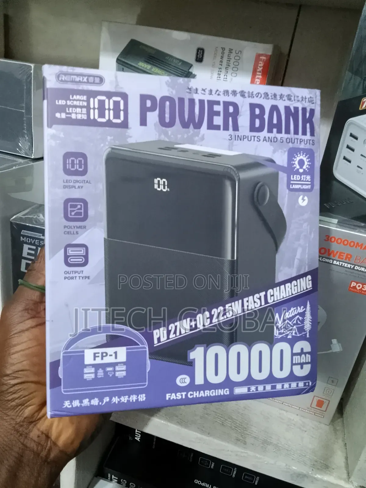 Remax-Fp-1- 100000mah- Piloteer Series 27w+22.5w Pd+Qc Fast
