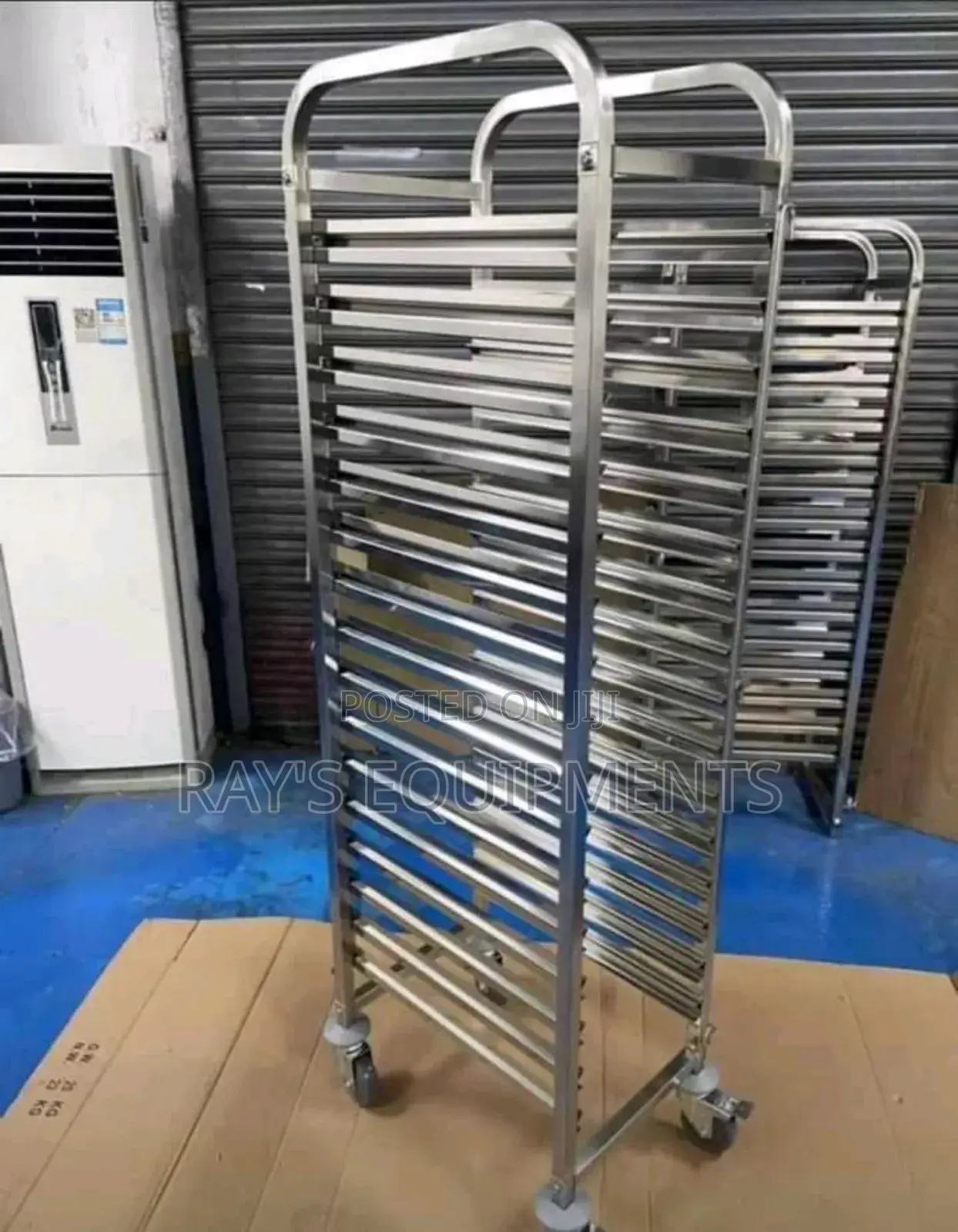 16 Step Stainless Steel Trolley