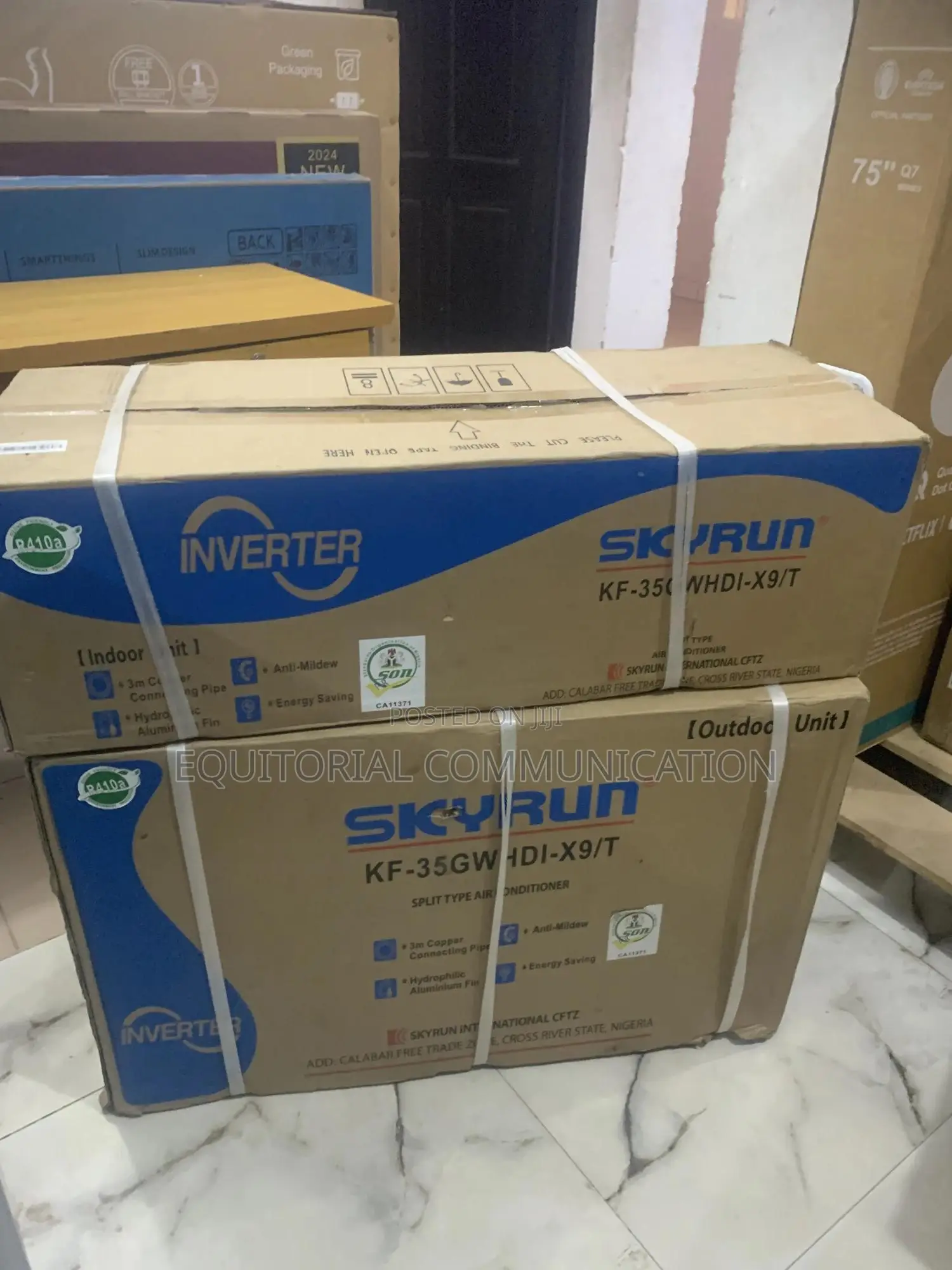 Skyrun 1.5hp Split Ac With Remote Copper Condenser