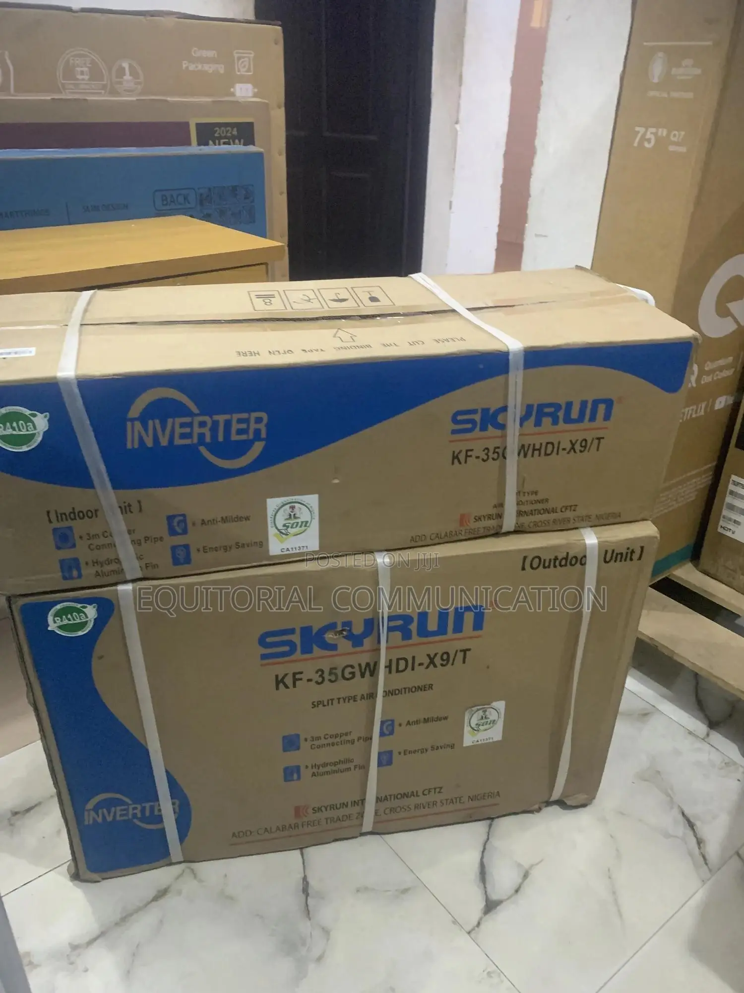 Skyrun 1.5hp Split Ac With Remote Copper Condenser