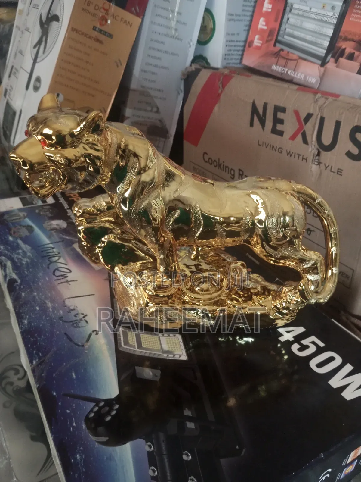 Golden Tiger Figurine
