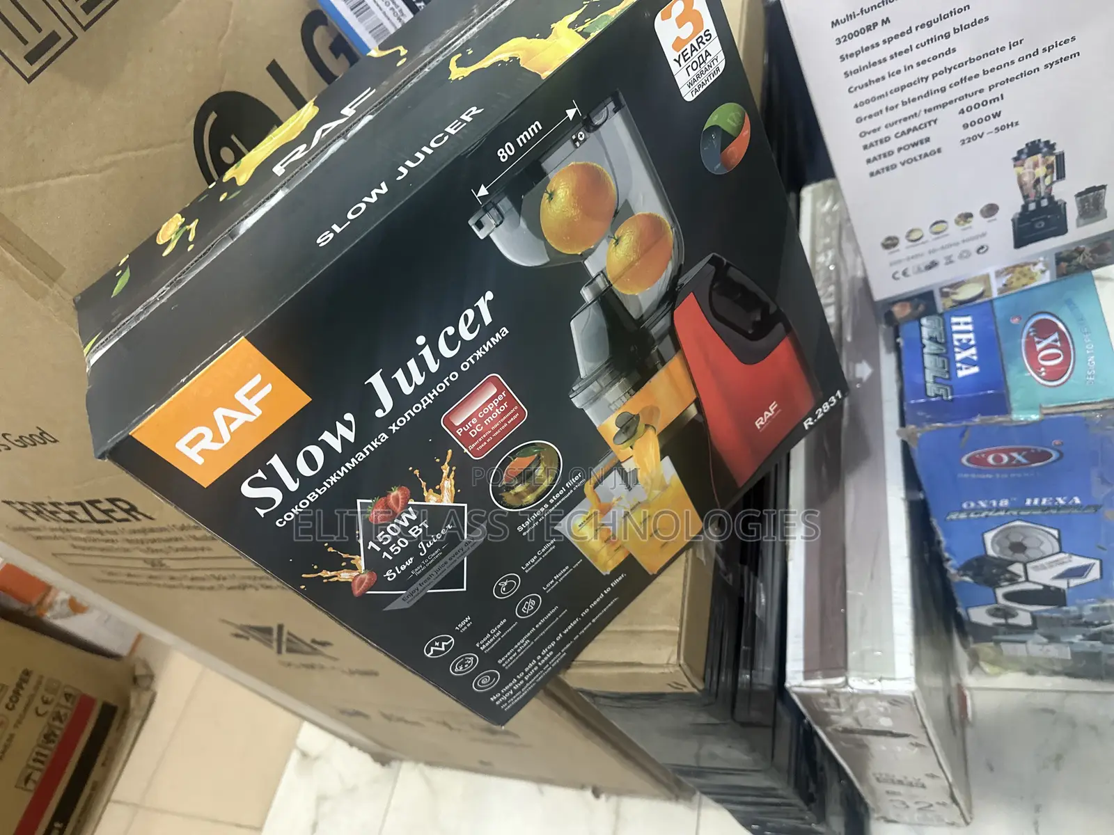 Raf Juicepro Extractor Slow Juicer 150w
