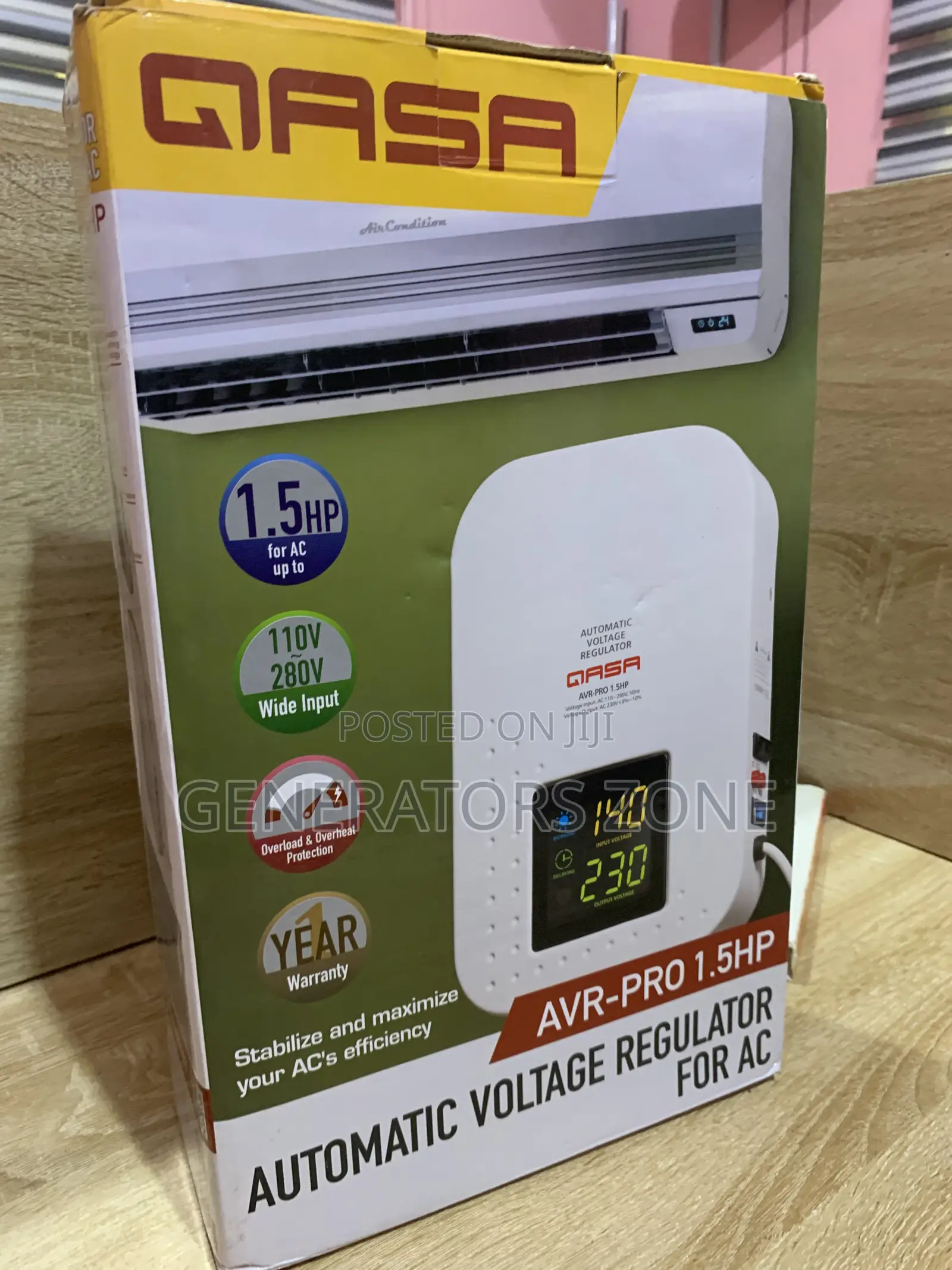 Qasa 2000w Stabilizer – High Accuracy Voltage Correction