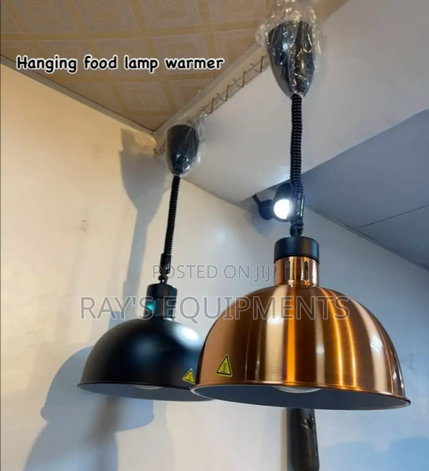 Silver and Gold Food Warmer Lamp