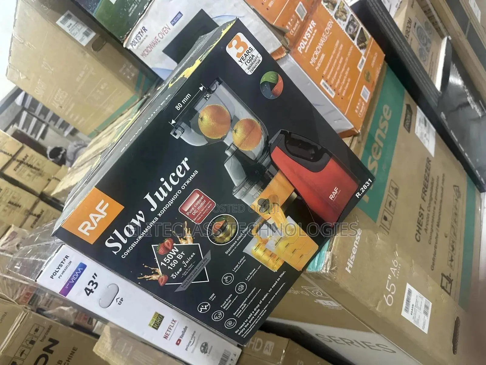 Raf Maxextract Slow Juicer 150w