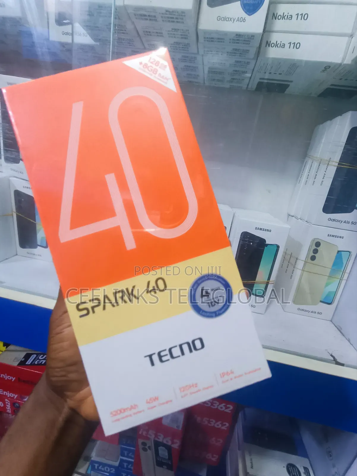 New Tecno Spark 40 128 GB Black