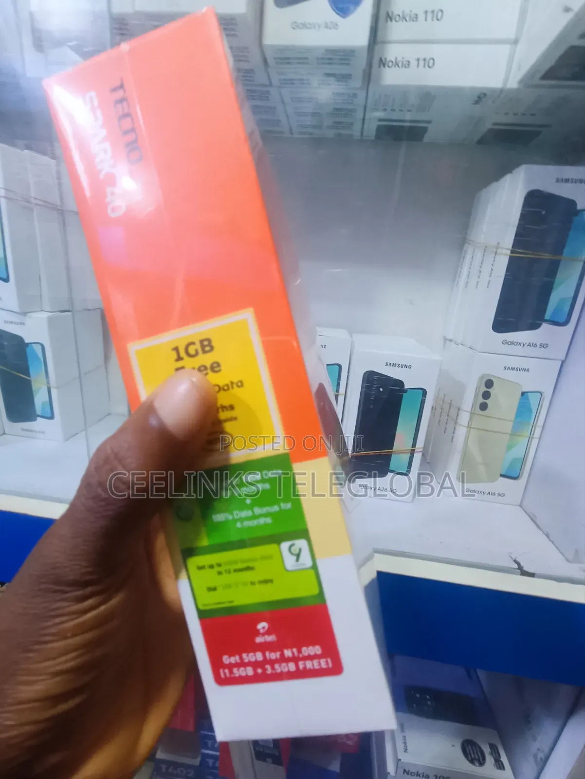 New Tecno Spark 40 128 GB Black