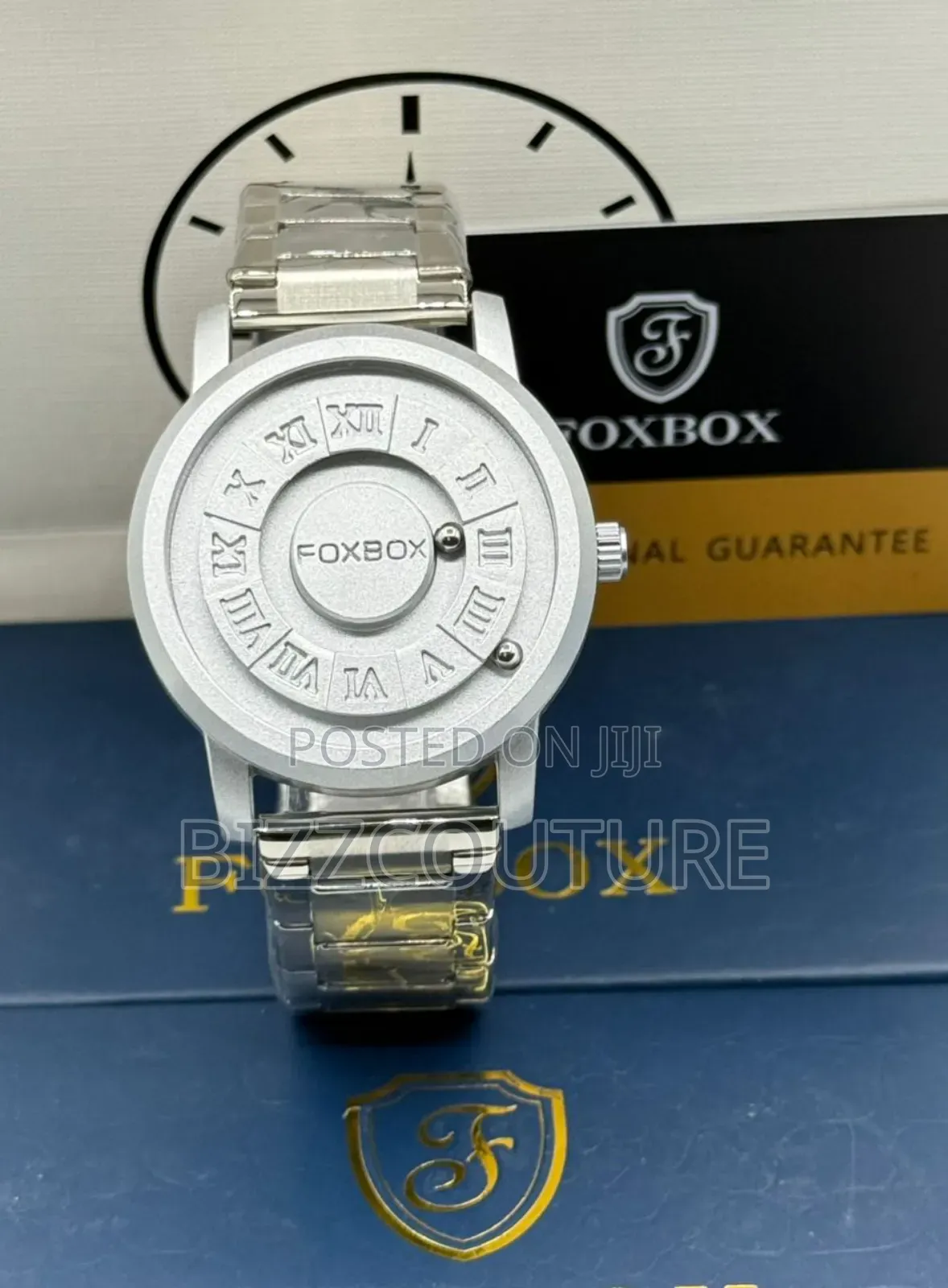 Original Foxbox Silver Stainless Steel Watch in Store