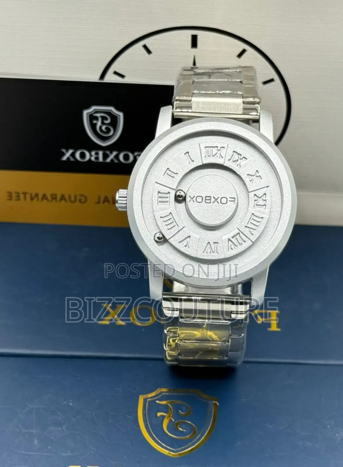 Original Foxbox Silver Stainless Steel Watch in Store