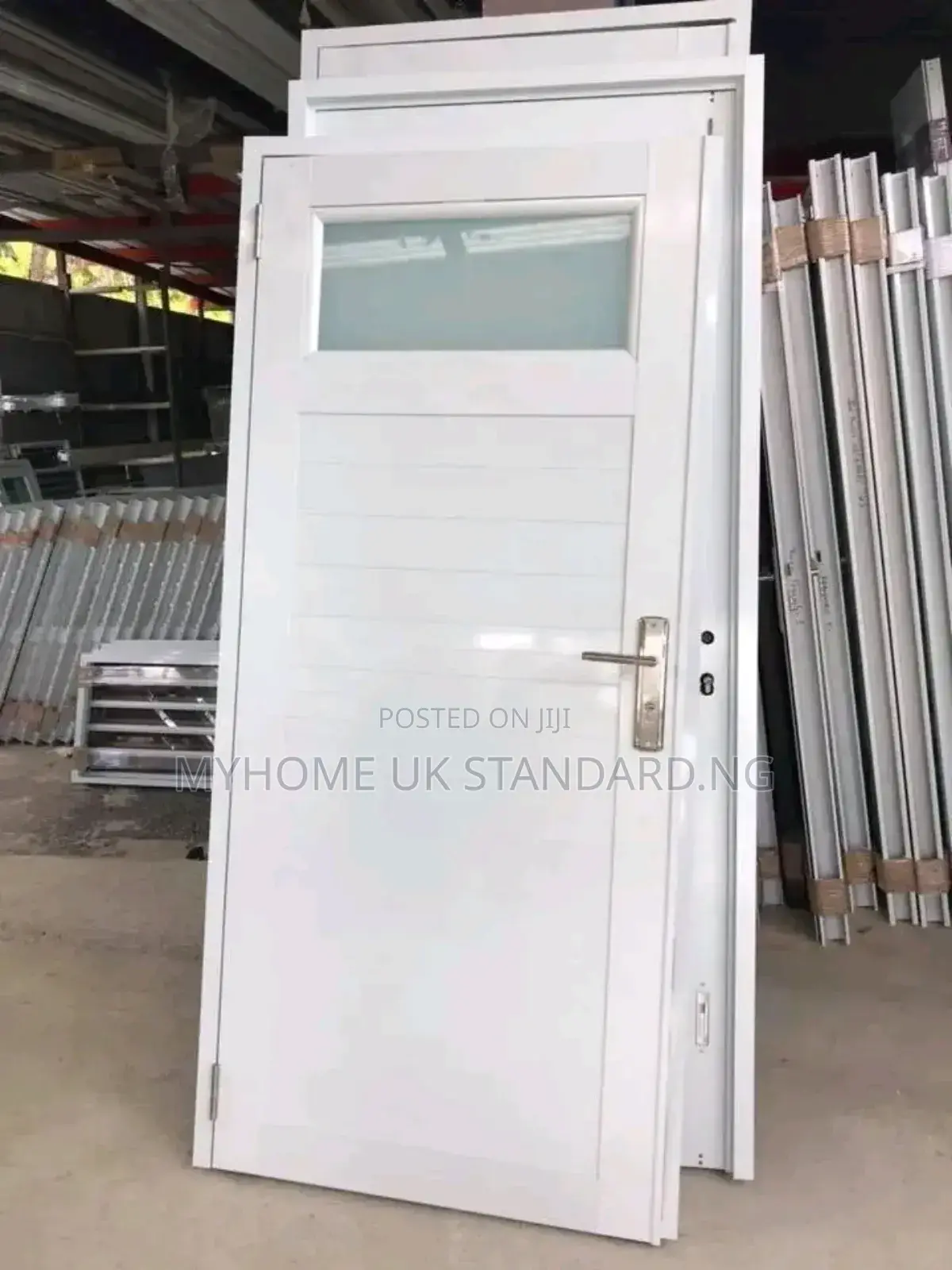 Toilet Door White PVC Made.