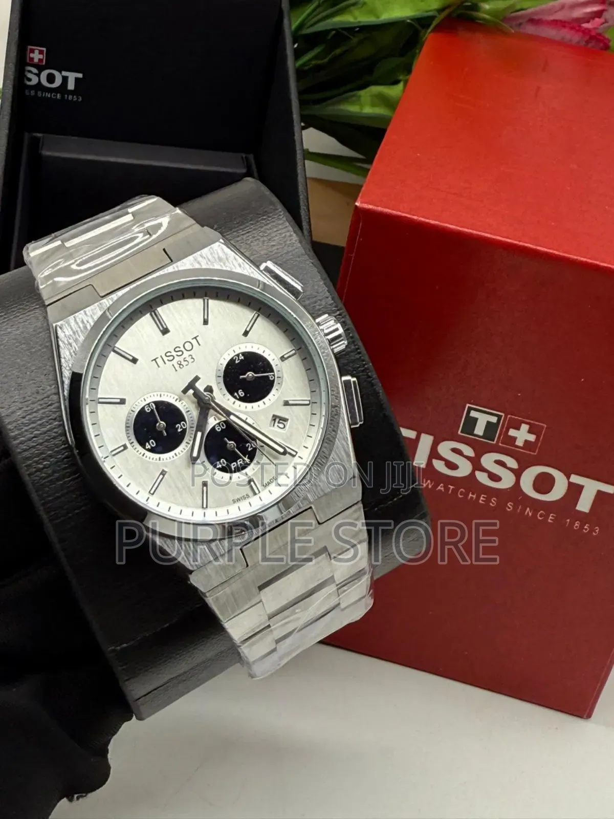Tissot PRX 1853 *Functional Chronograph* Silver Chain Watch