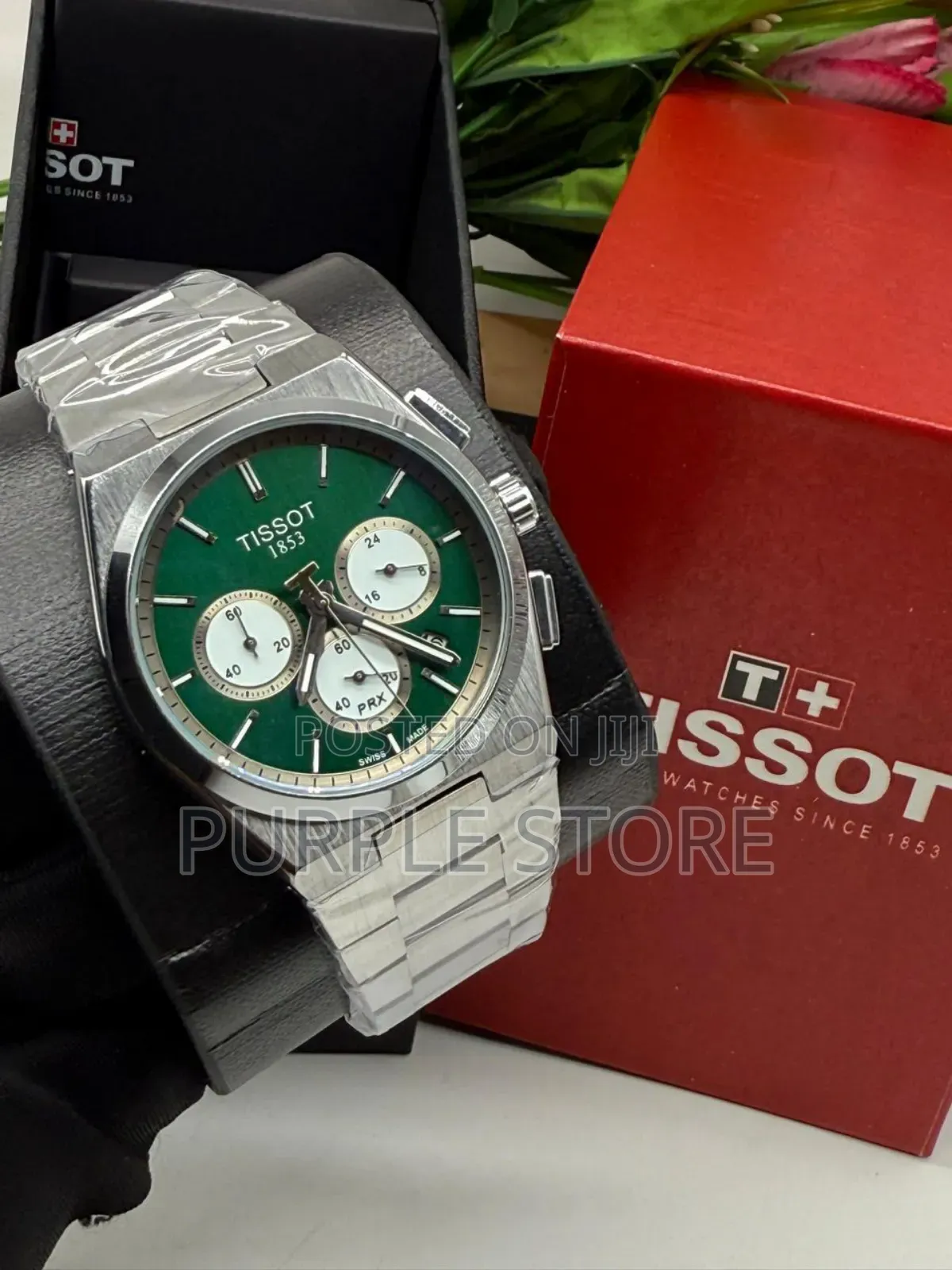 Tissot PRX 1853 *Functional Chronograph* Silver Chain Watch