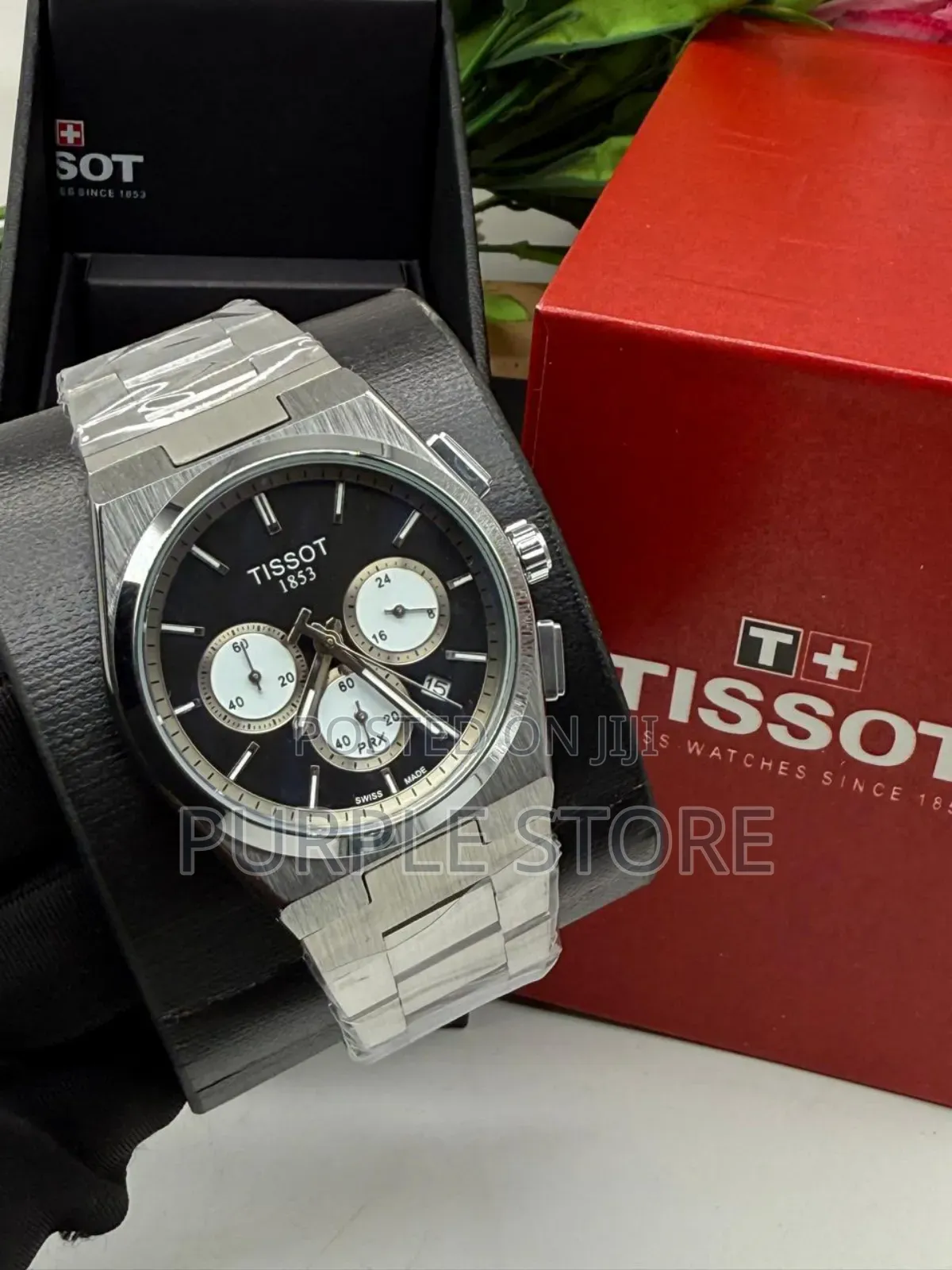 Tissot PRX 1853 *Functional Chronograph* Silver Chain Watch
