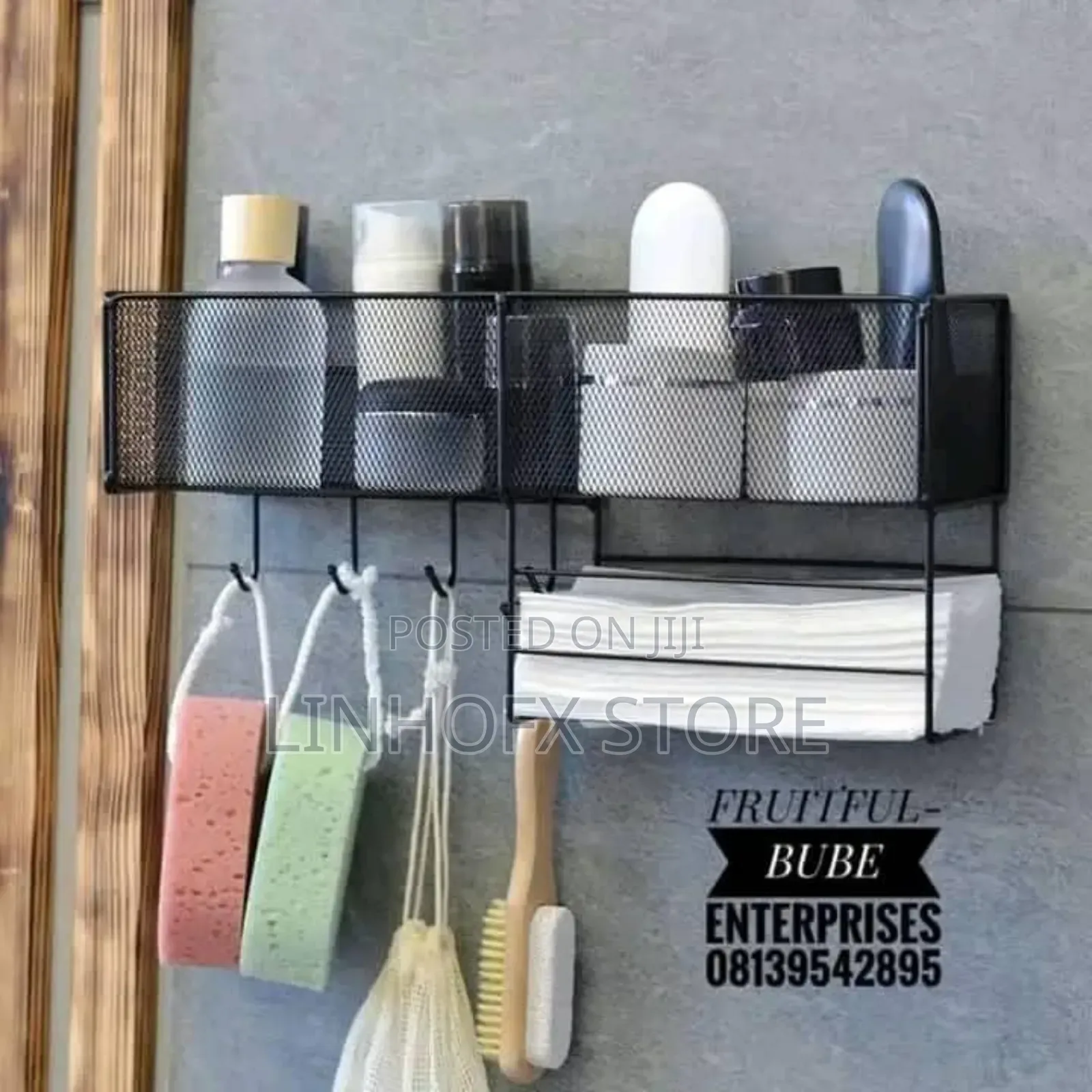 Single Bathroom Storage Rack