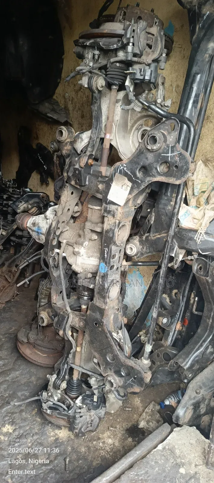 Complete Back Beam Ford Fusion 2014 Model