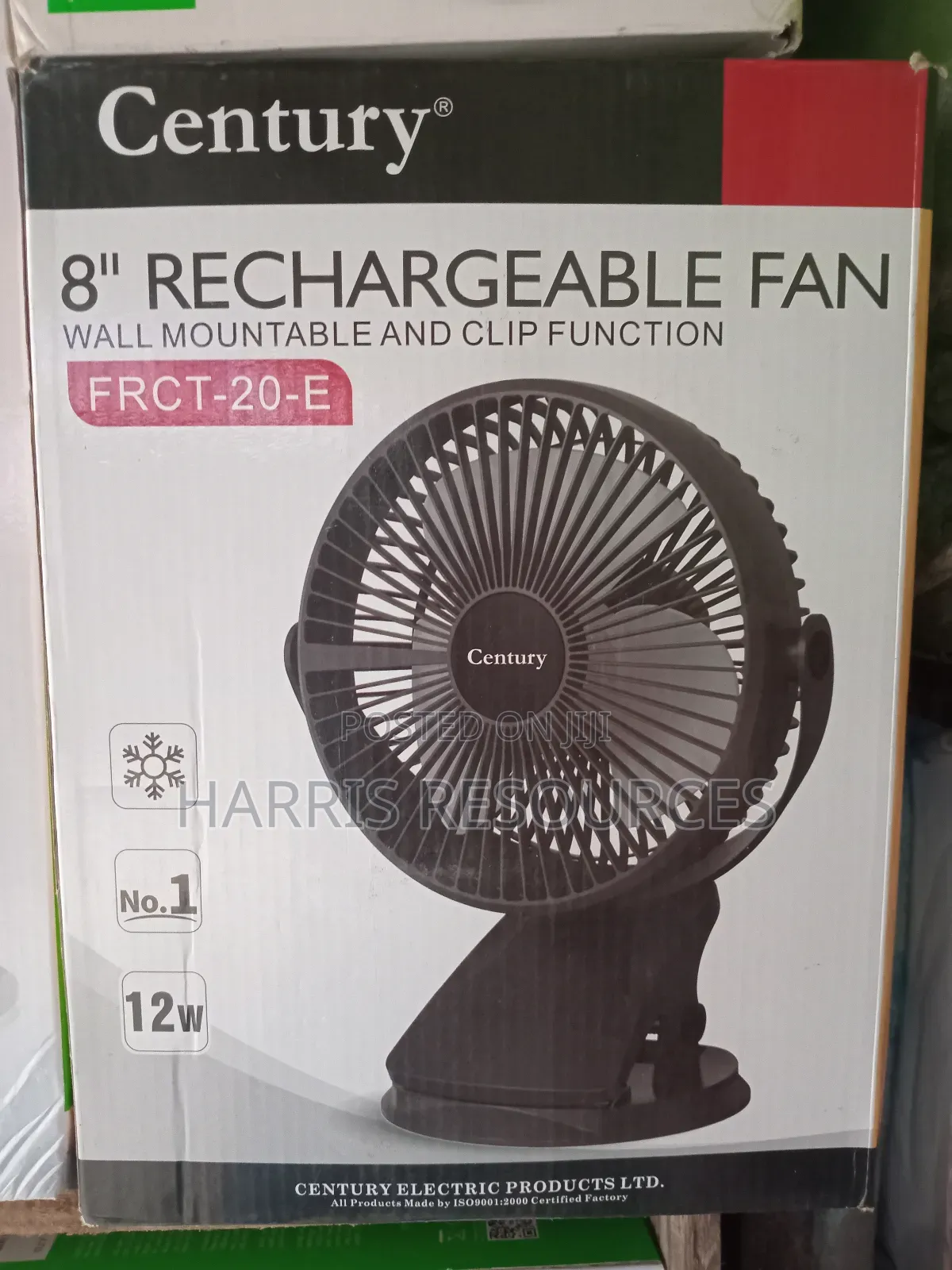 Century Rechargeable Mini Fan : FRCT- 20 -E