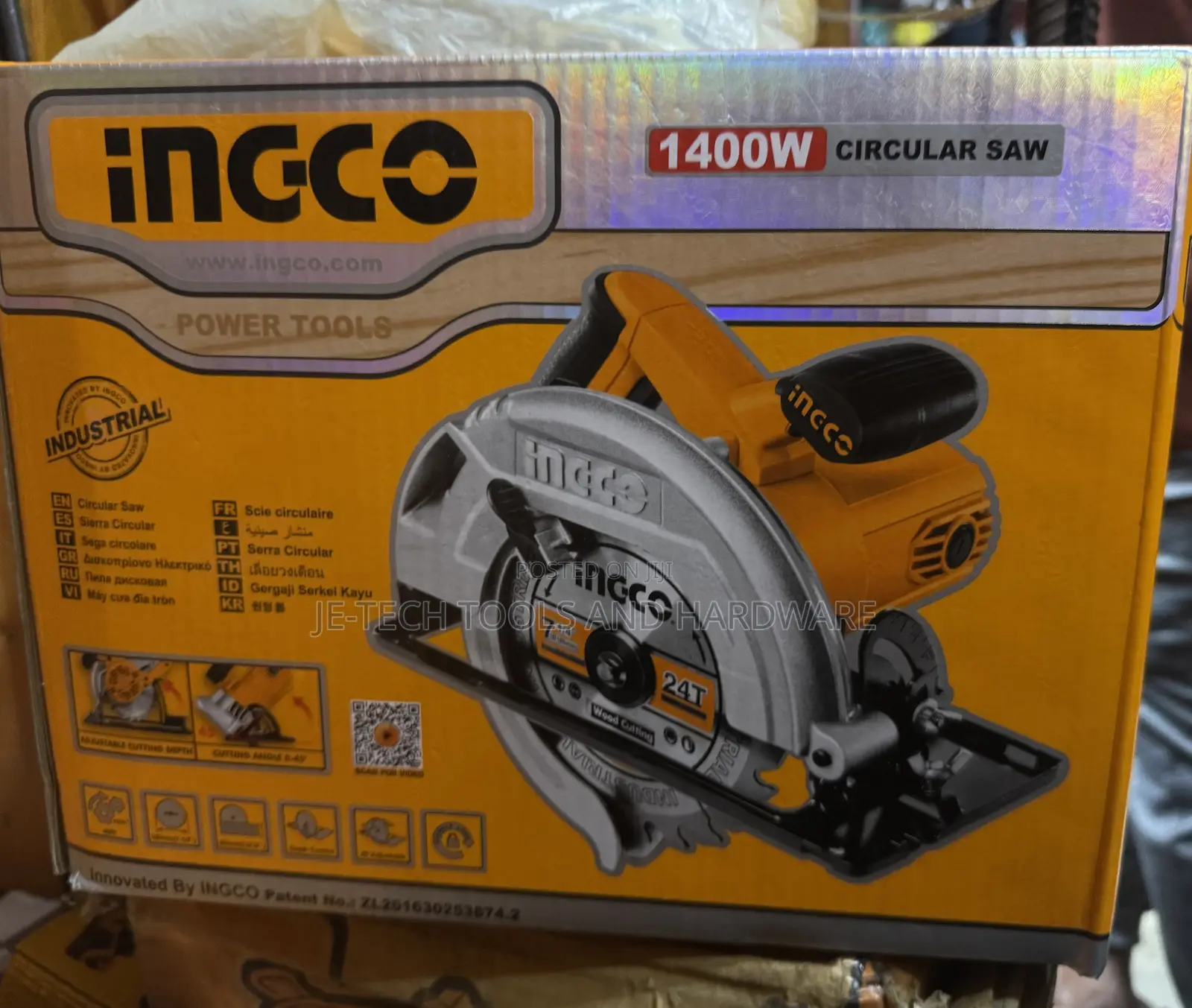 Ingco 1400w Circular Saw, Model Cs18528.