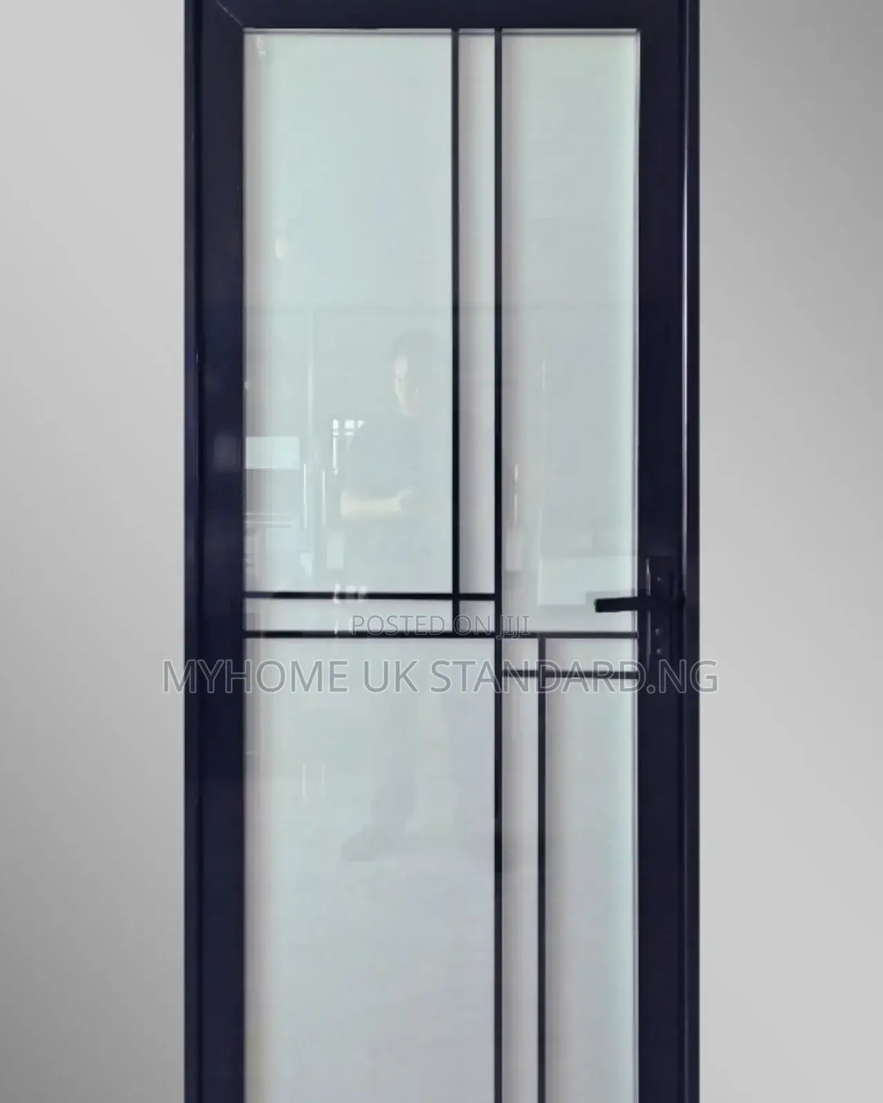 Double Glass Bathroom Toilet Door