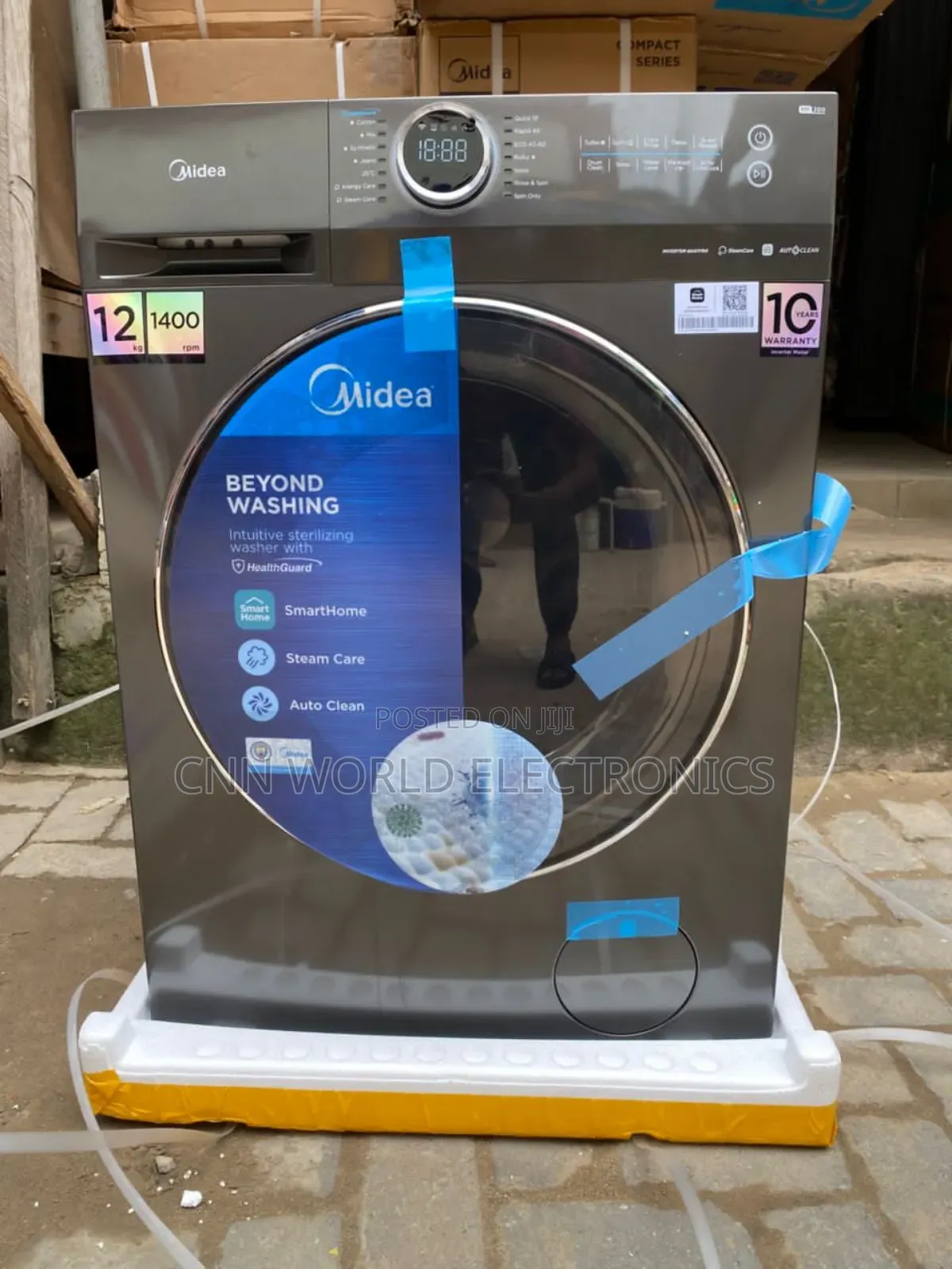 Midea Inverter 12kg Wash/Dryer Automatic Front Loader 2yrs