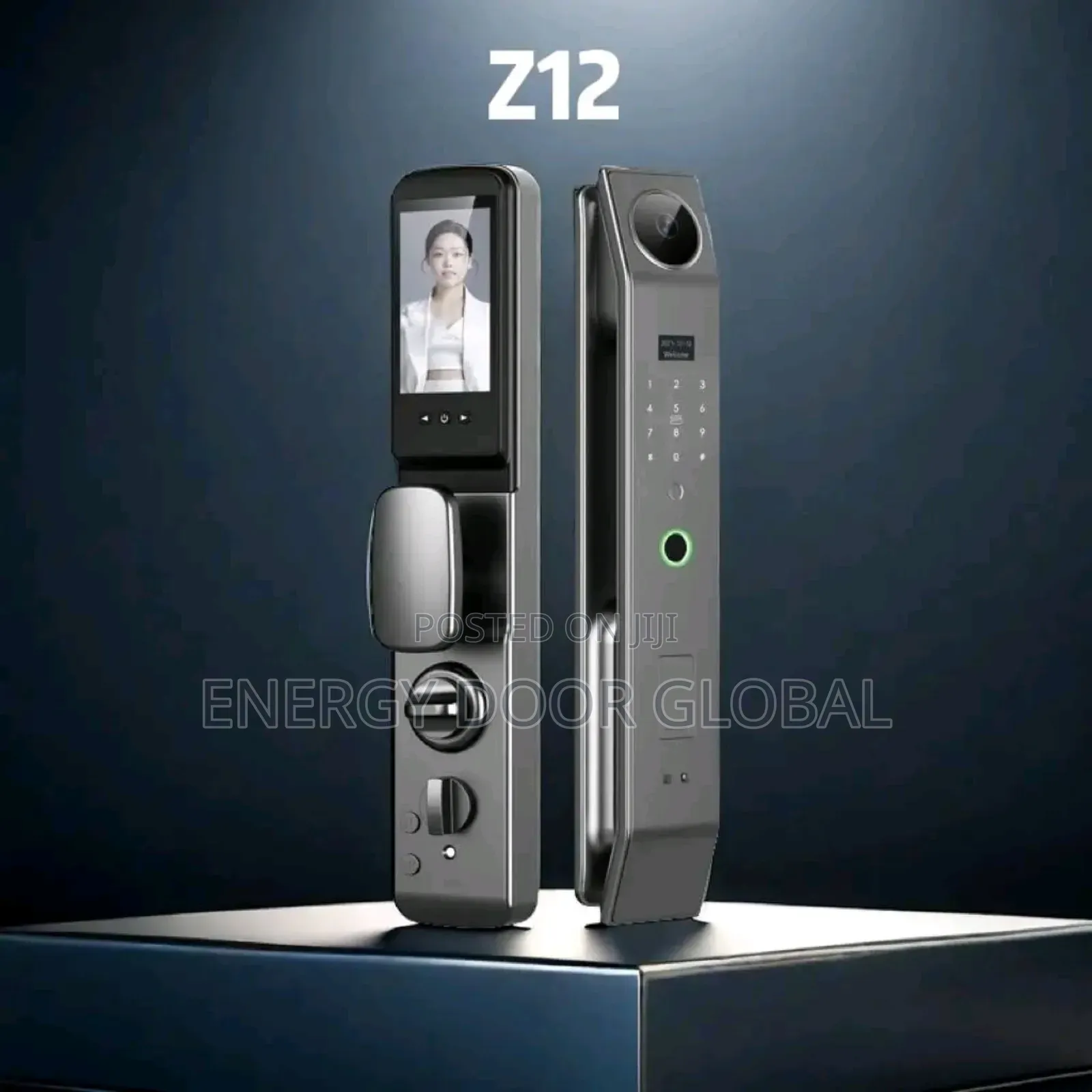 Smart Biometric Facial Fingerprint Handle With Multi Funct