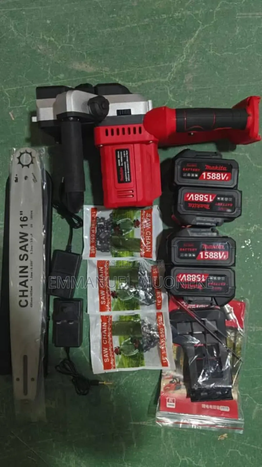 Original Chainsaw 16inches With 4 Batteries And 2 Charger