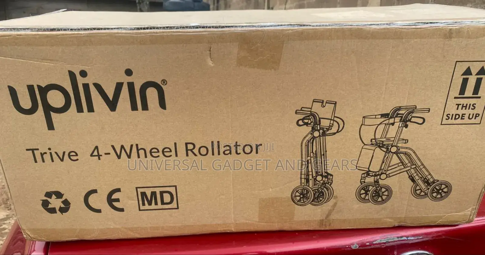 Uplivin Trive Rollator With Seat - 1 Step Double Folding