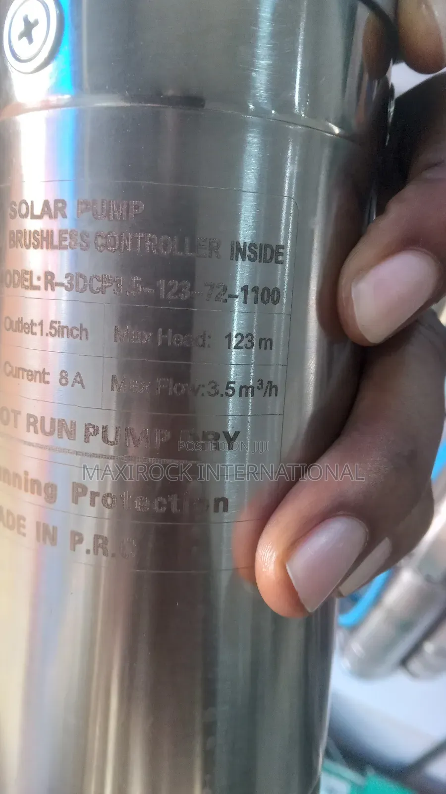 1.5hp Dc Solar Submersible Pump 123m