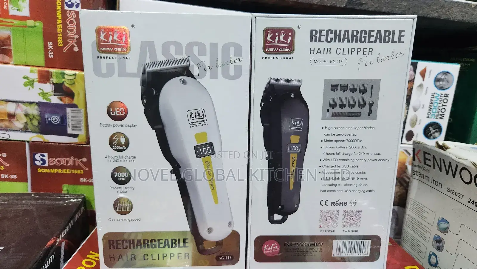 Kiki Professional Hair Clipper Rechargeable