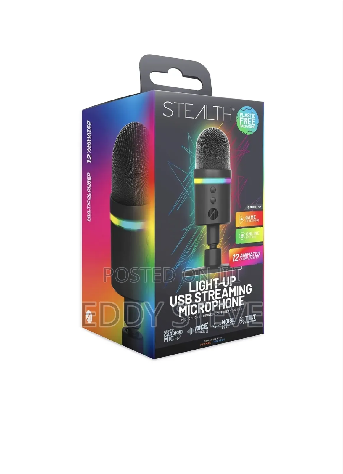 Stealth Light-Up Led Usb Streaming Microphone
