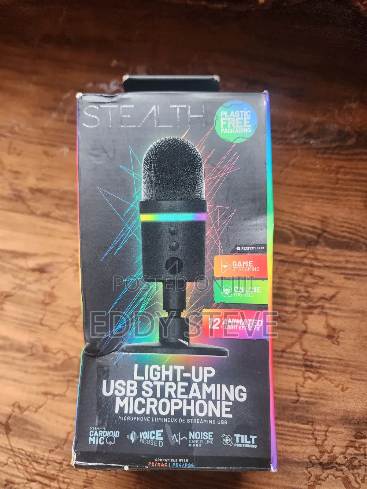 Stealth Light-Up Led Usb Streaming Microphone